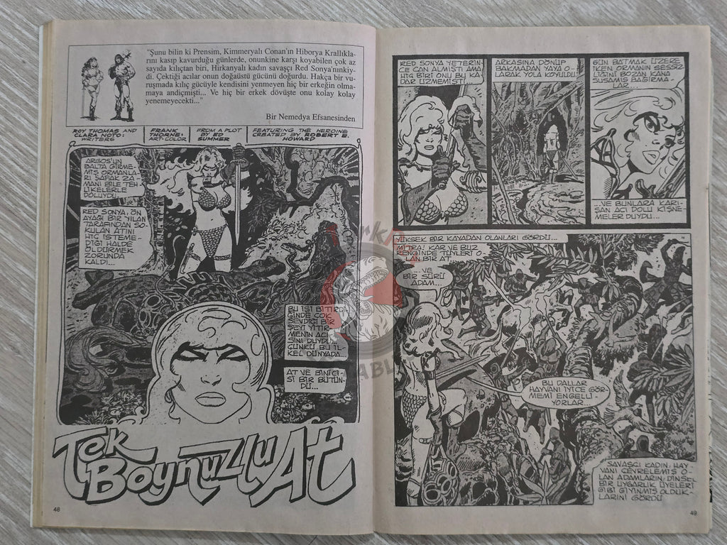 Red Sonja #5 2000 Turkish Comic Turkey #1 Marvel Feature #5 Conan the Barbarian #67 #68