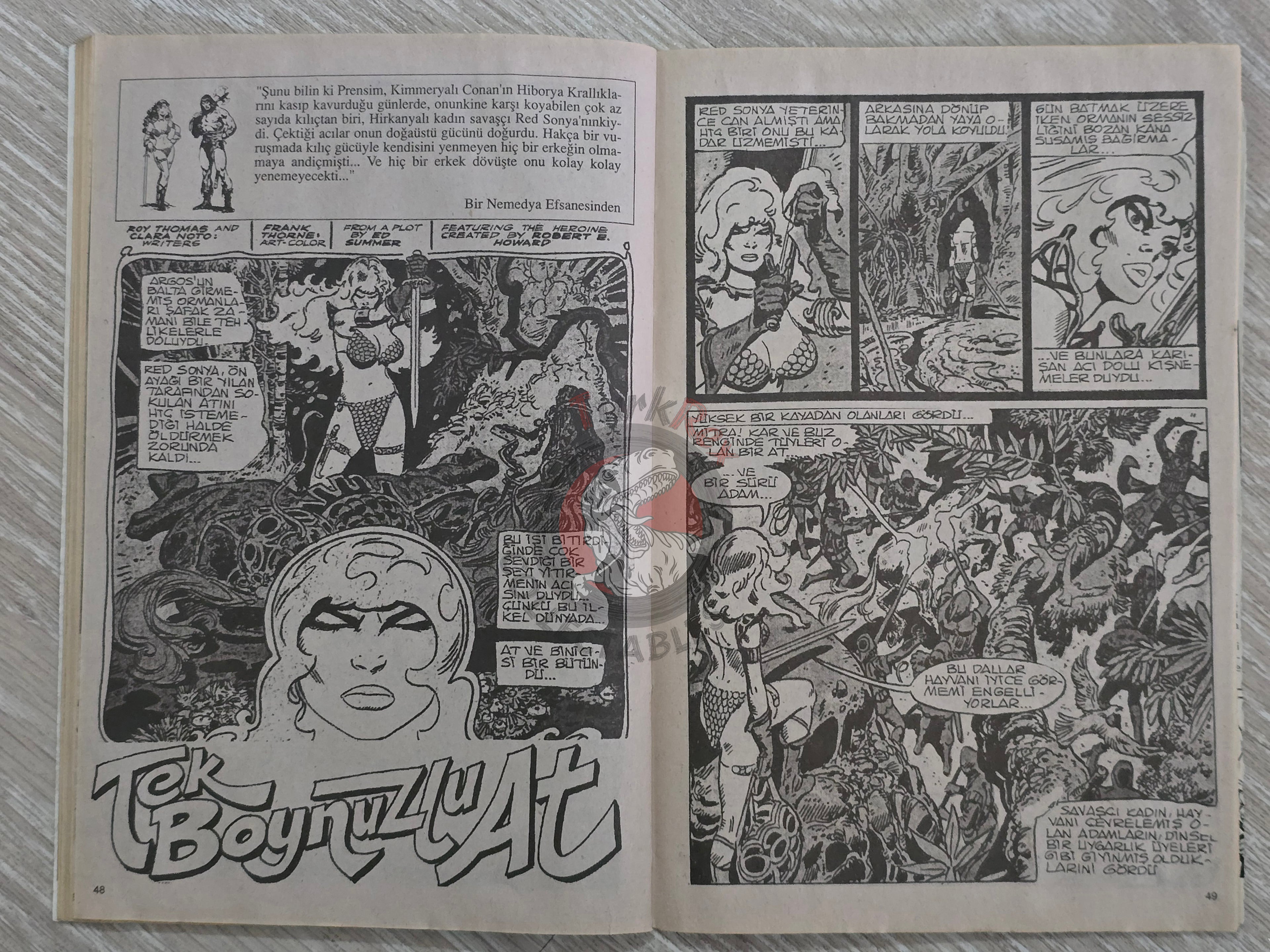 Red Sonja #5 2000 Turkish Comic Turkey #1 Marvel Feature #5 Conan the Barbarian #67 #68