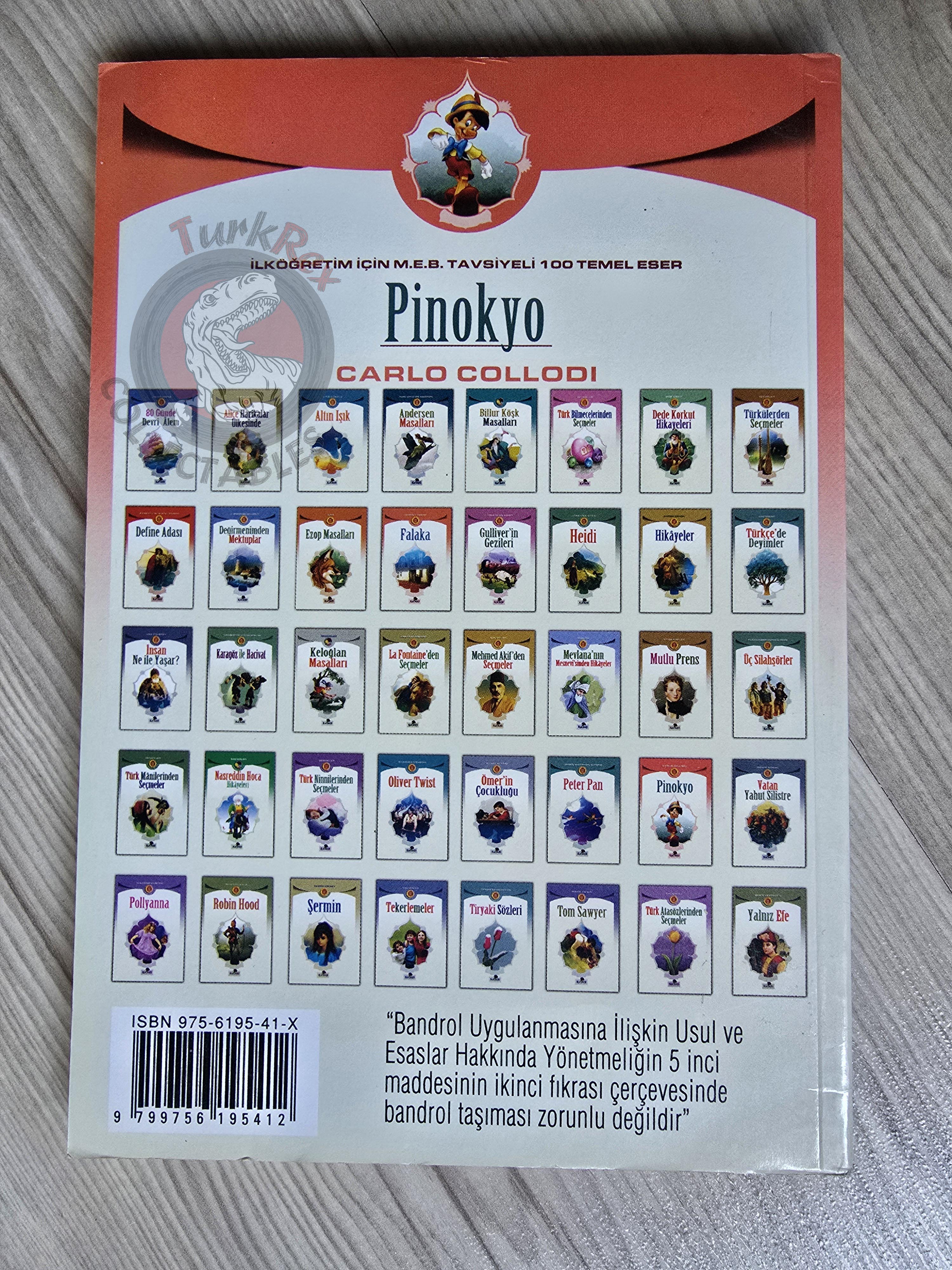 Carlo Collodi – Pinocchio 2005 Turkish Book Turkey Illustrated