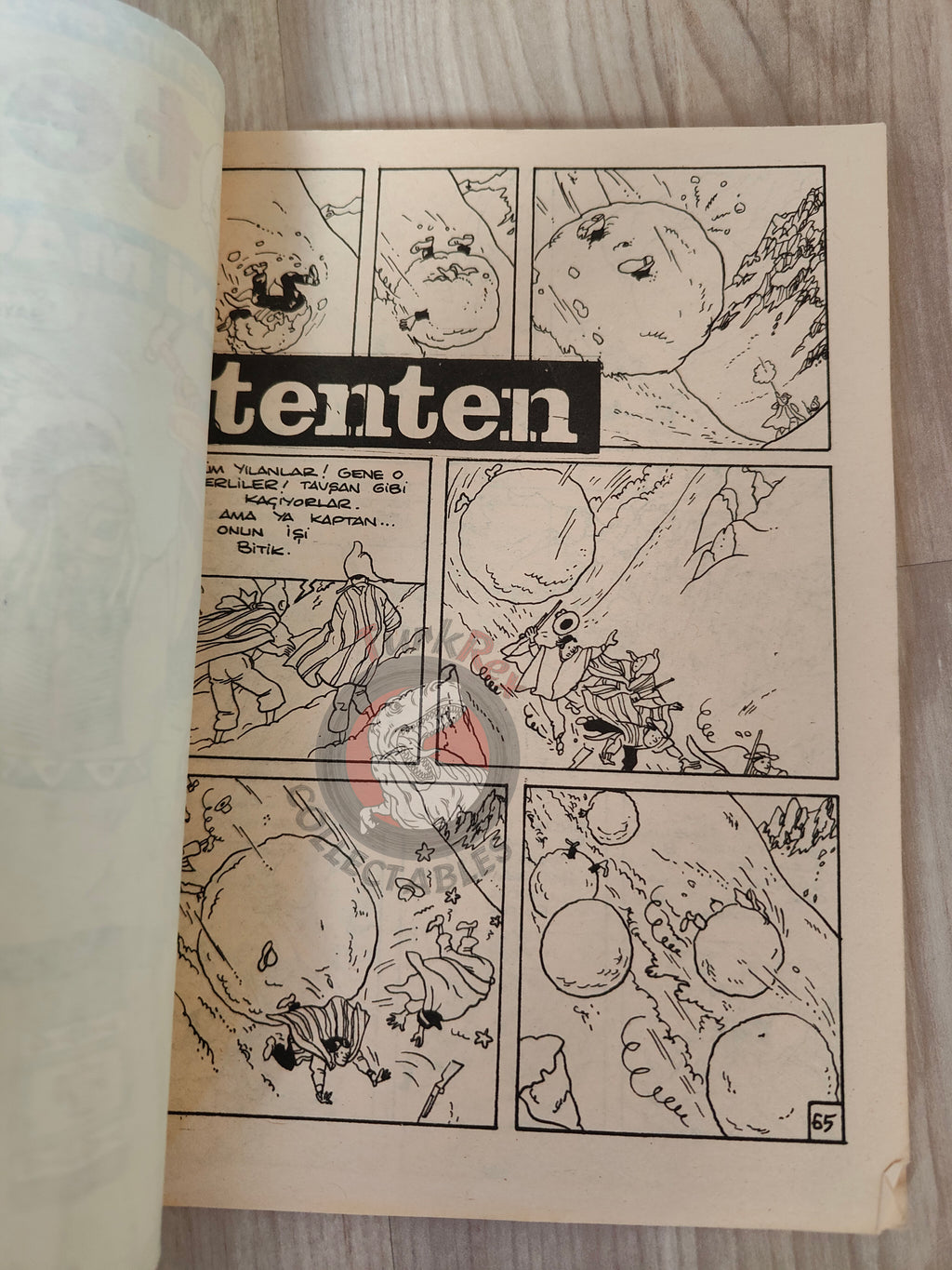 Tintin –  Prisoners of the Sun 1980s Turkish Edition Comic Turkey Complete