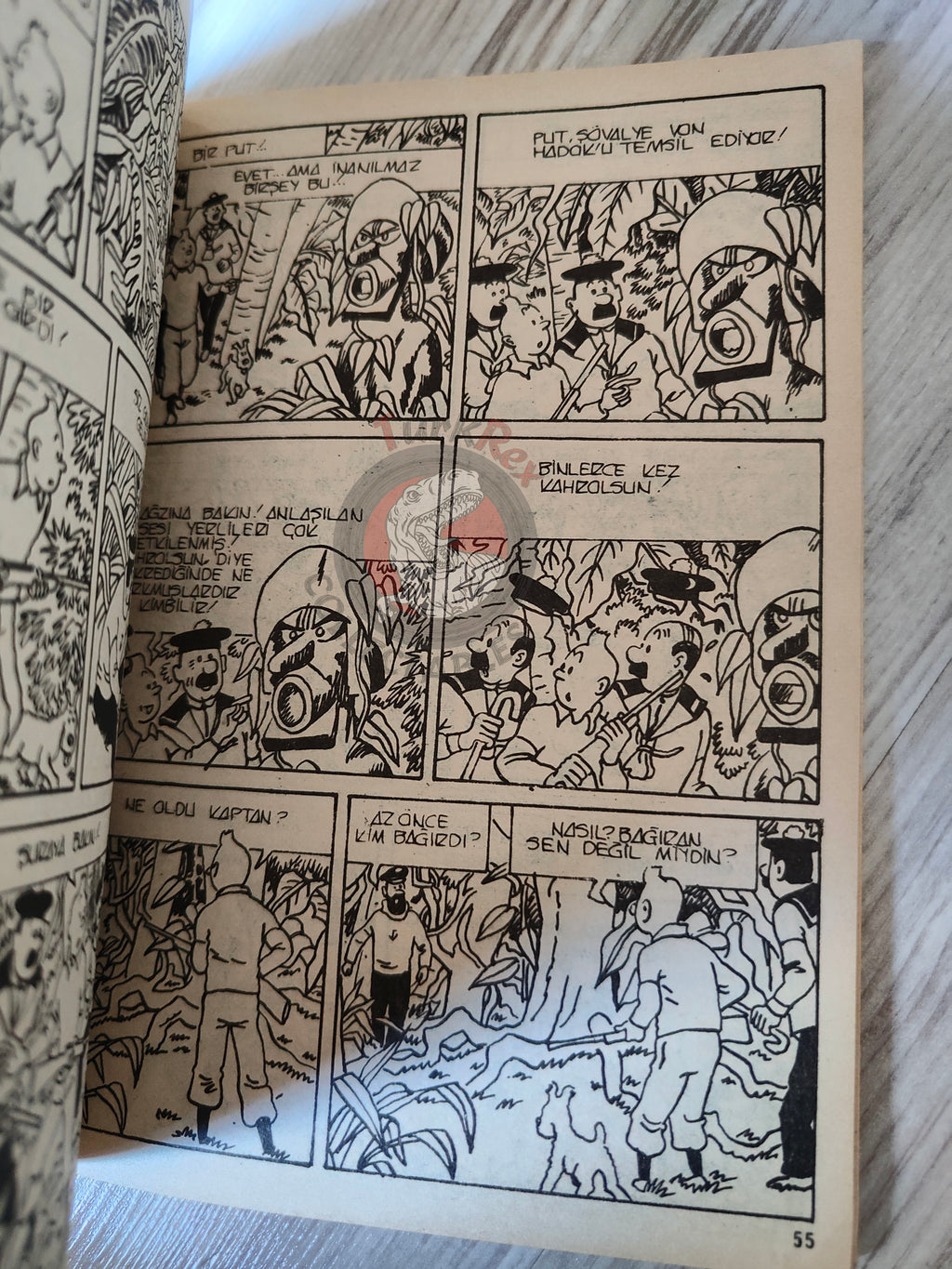 Tintin –  Red Rackham's Treasure mid 1980s Turkish Edition Comic Turkey 1