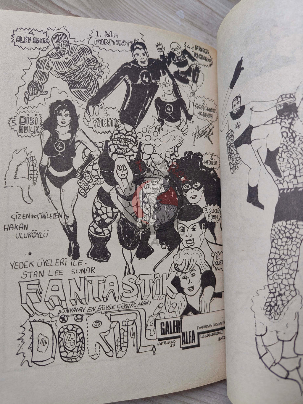 Fantastic Four #8 1988 Turkish Comic Turkey #213 #214 #215 #216
