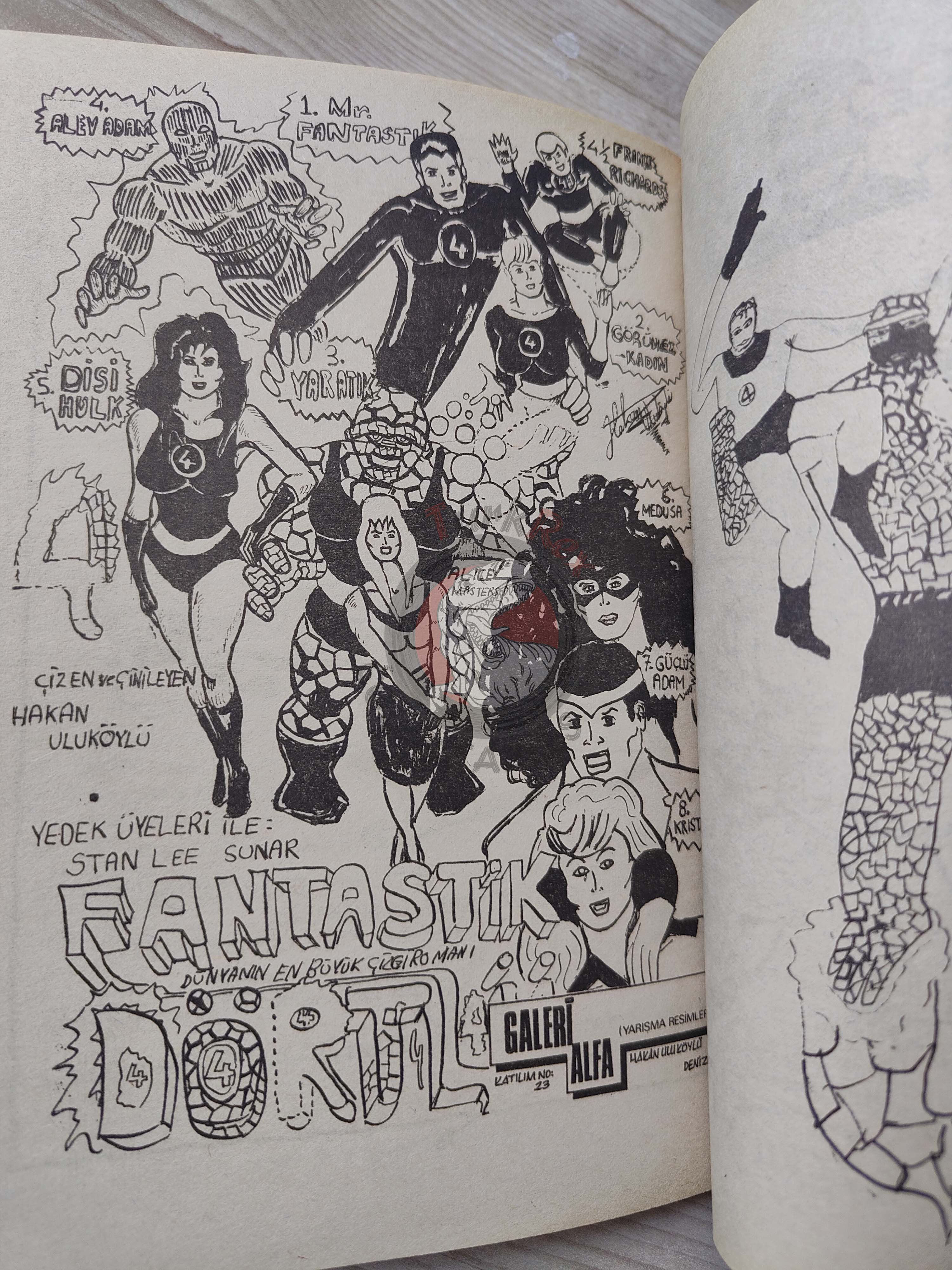 Fantastic Four #8 1988 Turkish Comic Turkey #213 #214 #215 #216