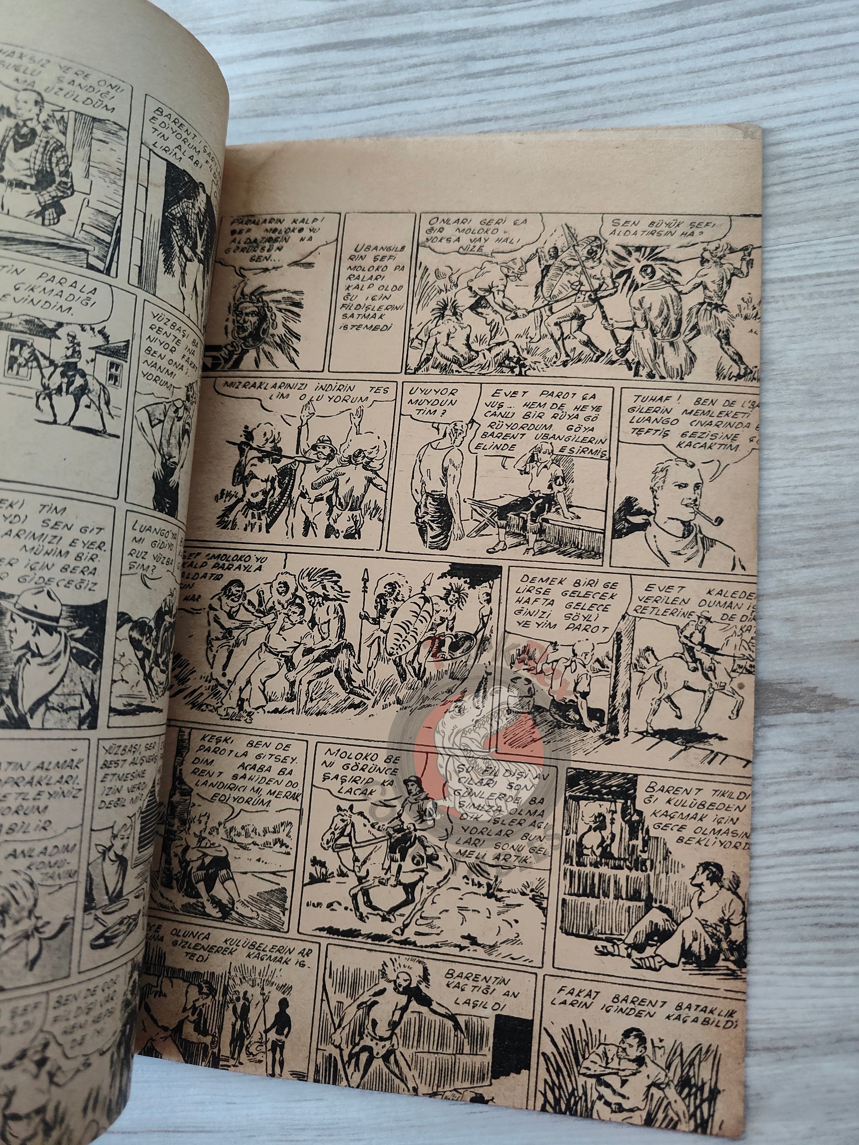 1001 Roman 1944 Tim Tyler’s Luck Turkish Comic Mag Turkey