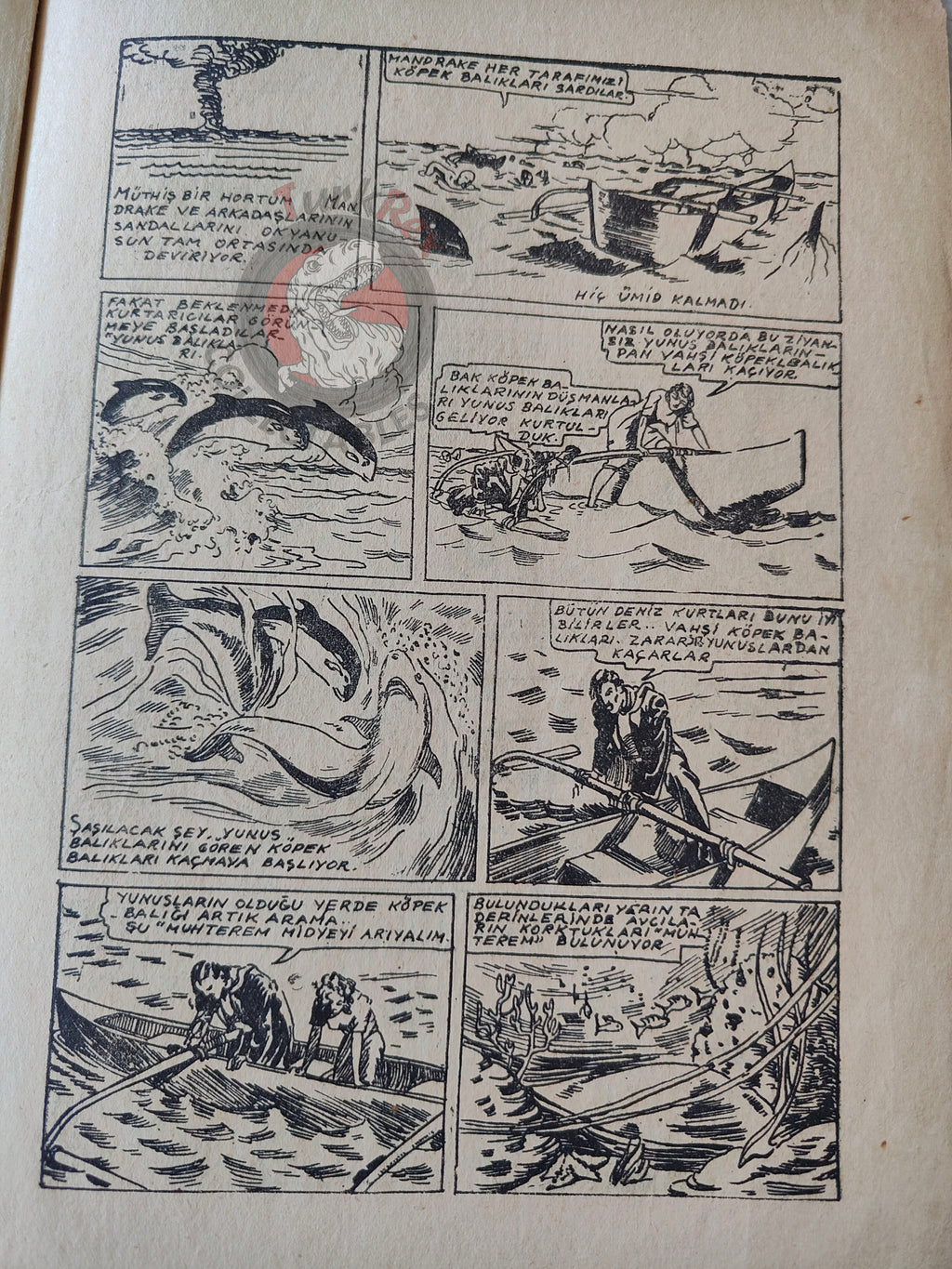 Mandrake the Magician 1950 The Treasure Hunt Turkish Comic Turkey