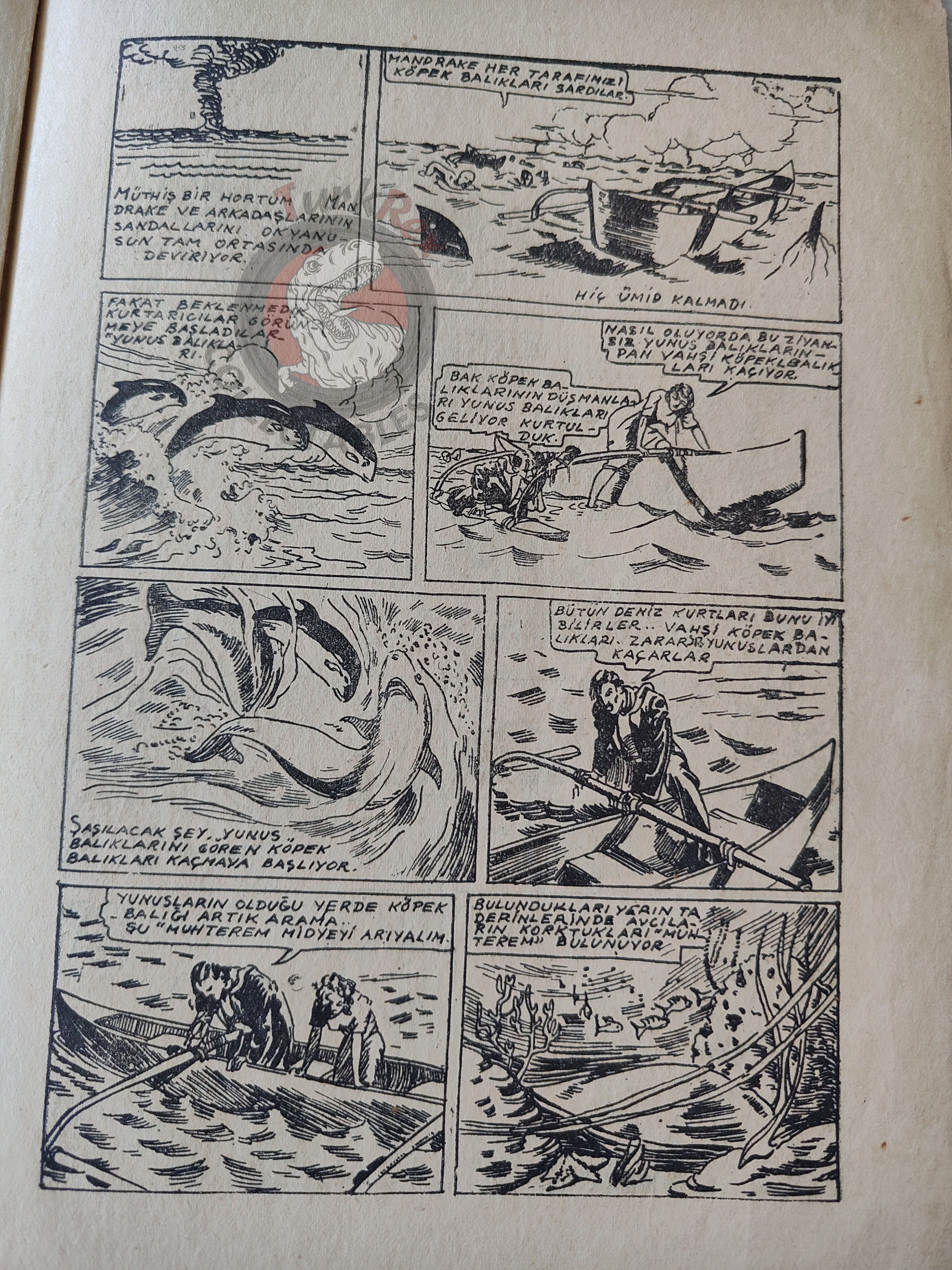 Mandrake the Magician 1950 The Treasure Hunt Turkish Comic Turkey
