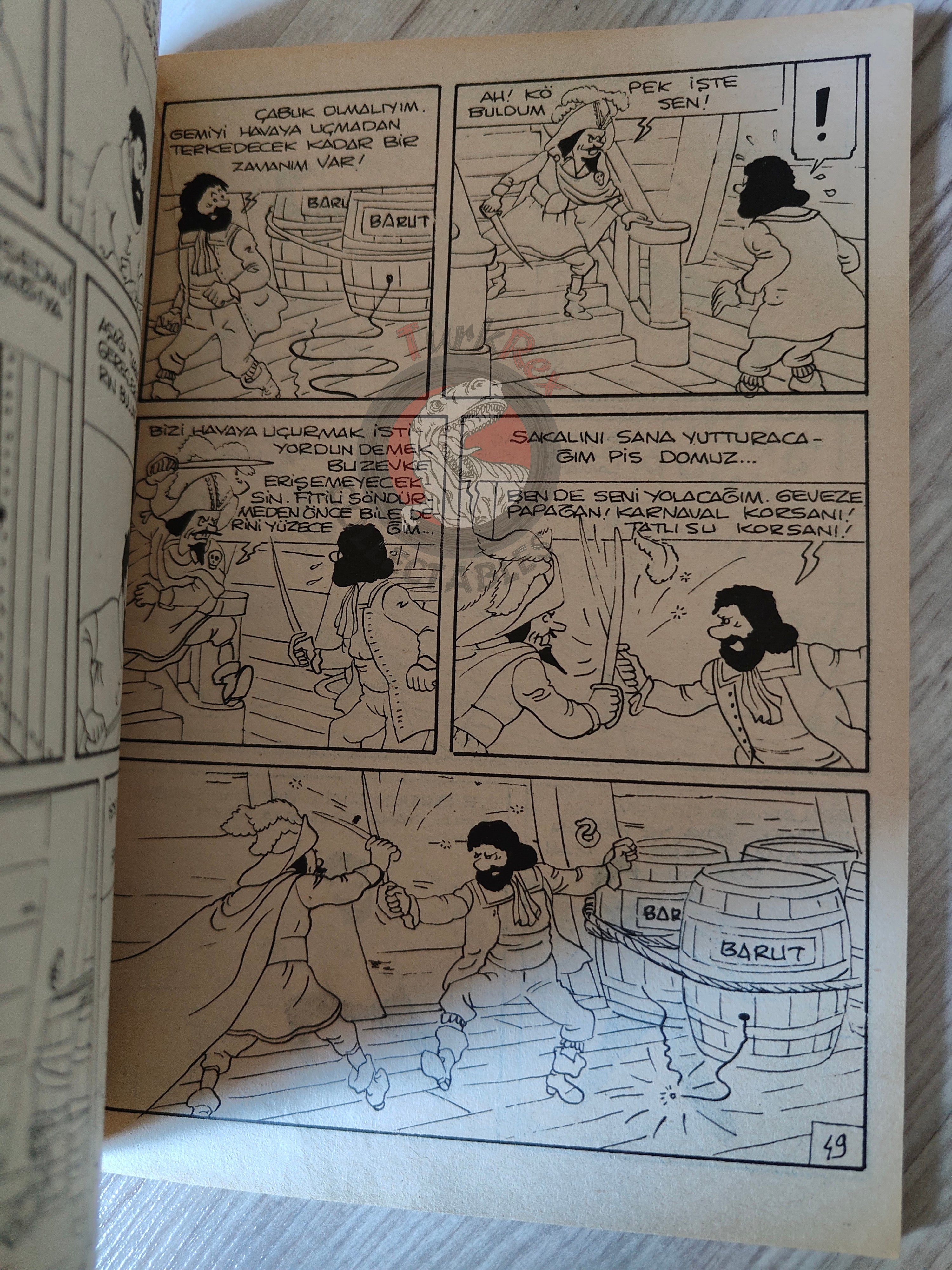 Tintin – The Secret of the Unicorn mid 1980s Turkish Edition Comic Turkey 1