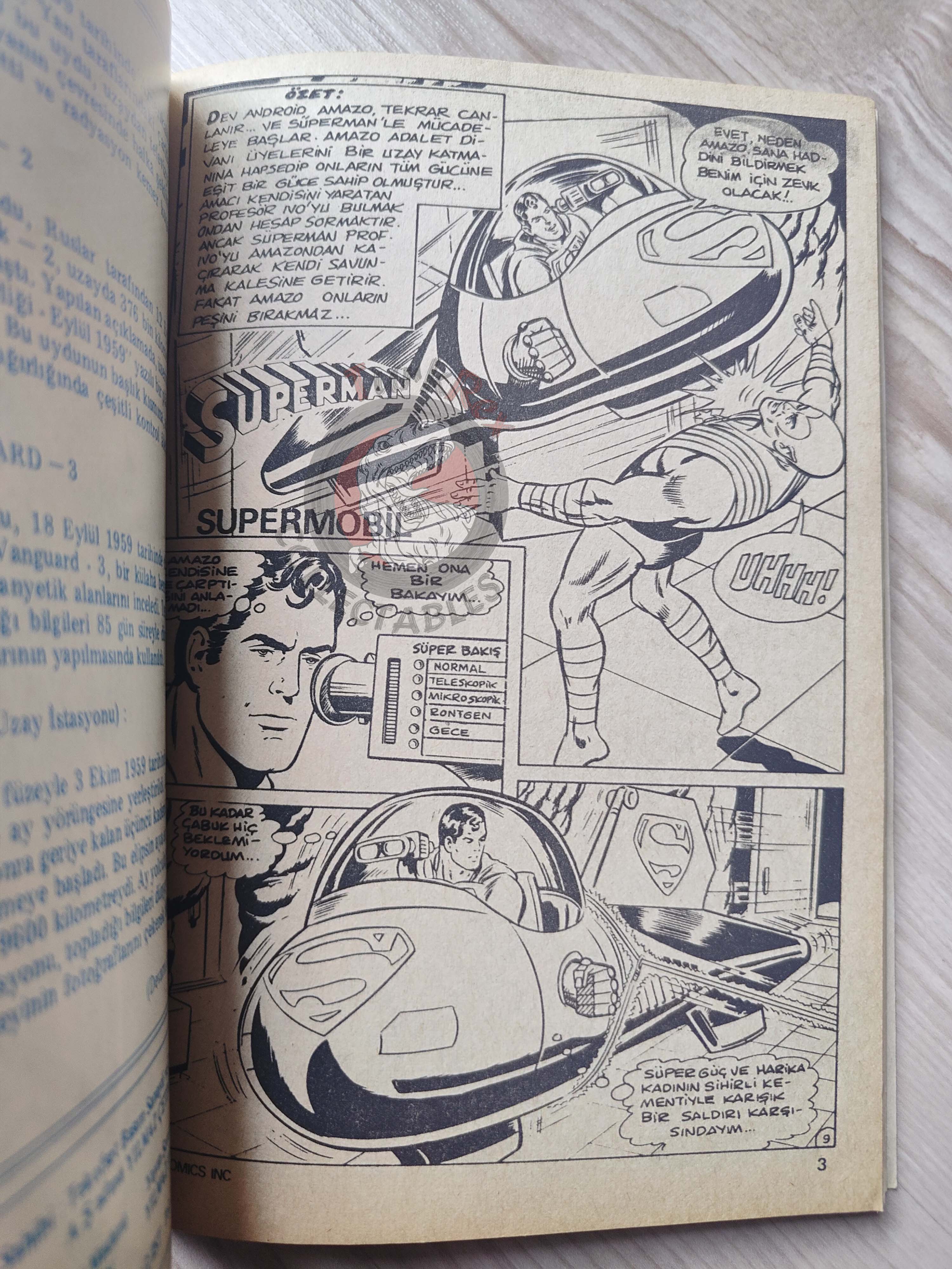 Superman Vol #10 1980s Turkish Comic Turkey #343 Action Comics #480 #481 #482 #483 #502
