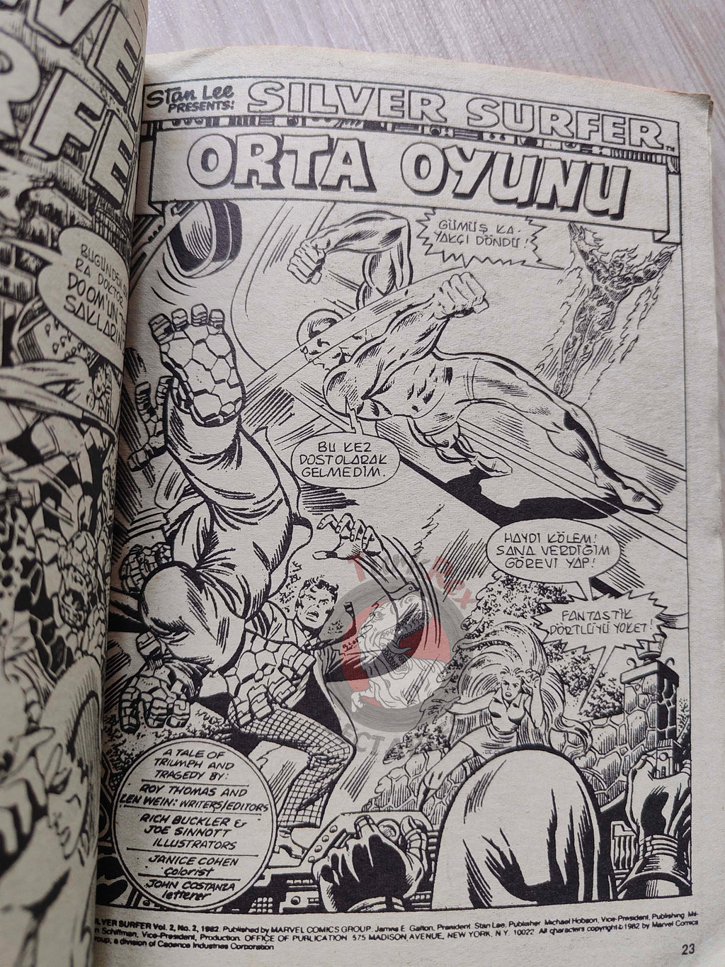 Silver Surfer Vol #5 1989 Turkish Comic Turkey Fantastic Four #155 #156 #157 Hulk #250