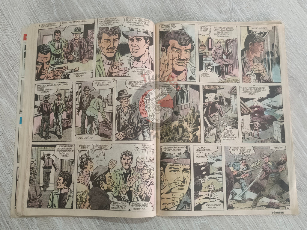 Güneş Çocuk #1 1989 Iron Fist, Indiana Jones, Pink Panther Turkish Comic Turkey