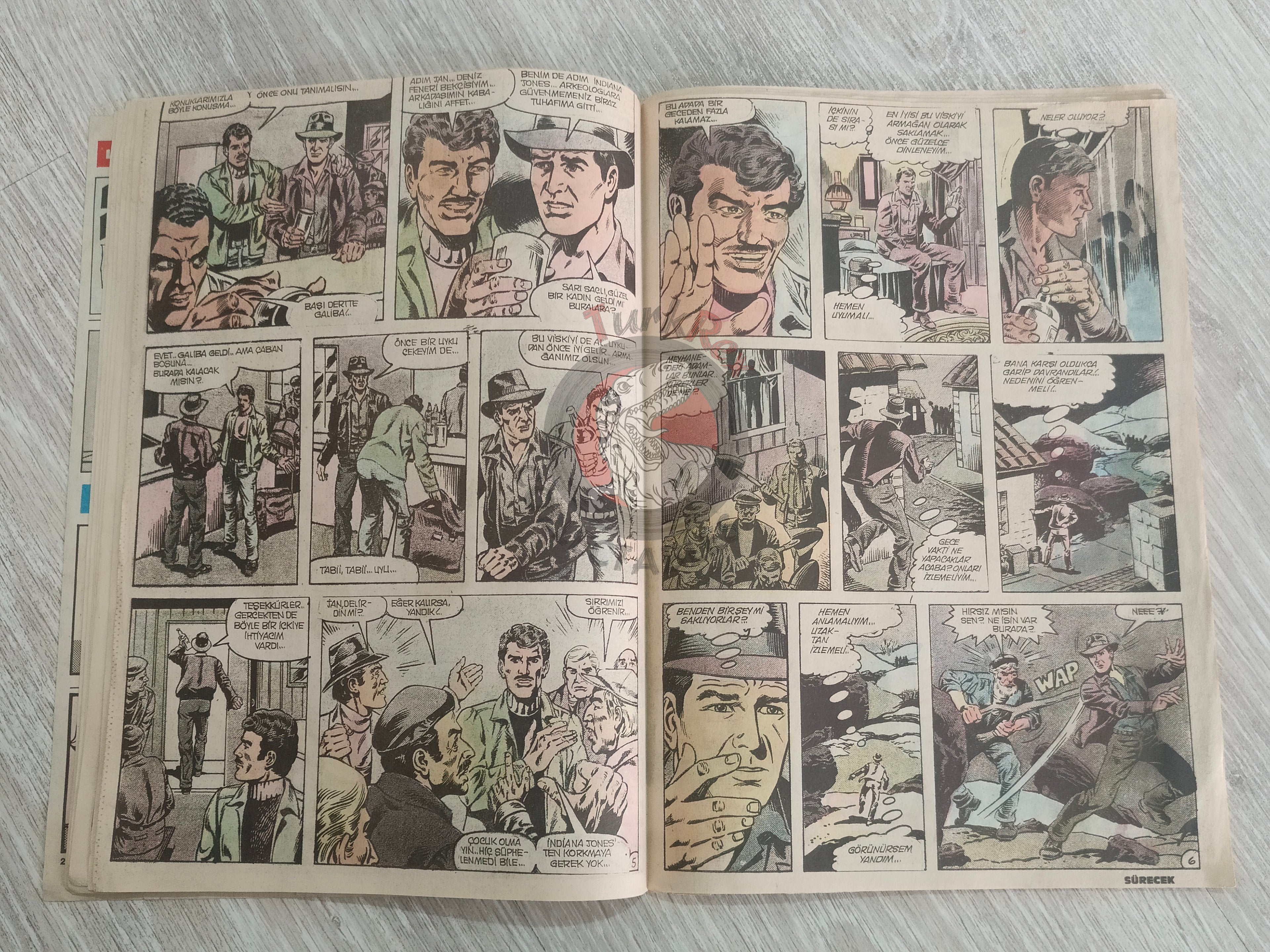 Güneş Çocuk #1 1989 Iron Fist, Indiana Jones, Pink Panther Turkish Comic Turkey
