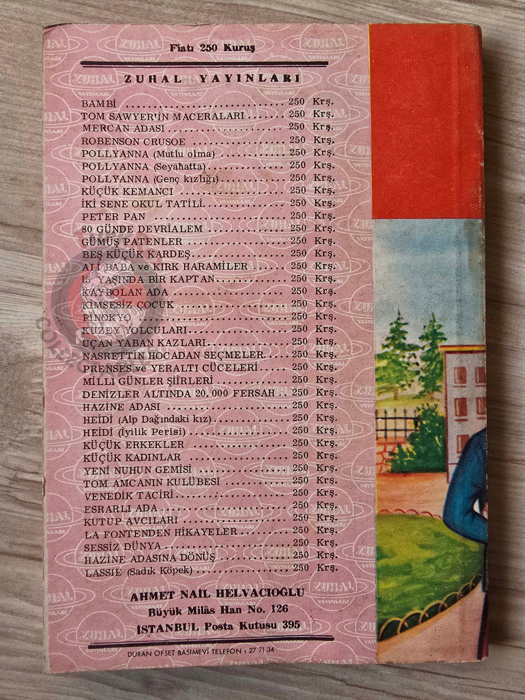 Johanna Spyri – Heidi Grows Up 1969 Turkish Book Turkey Illustrated