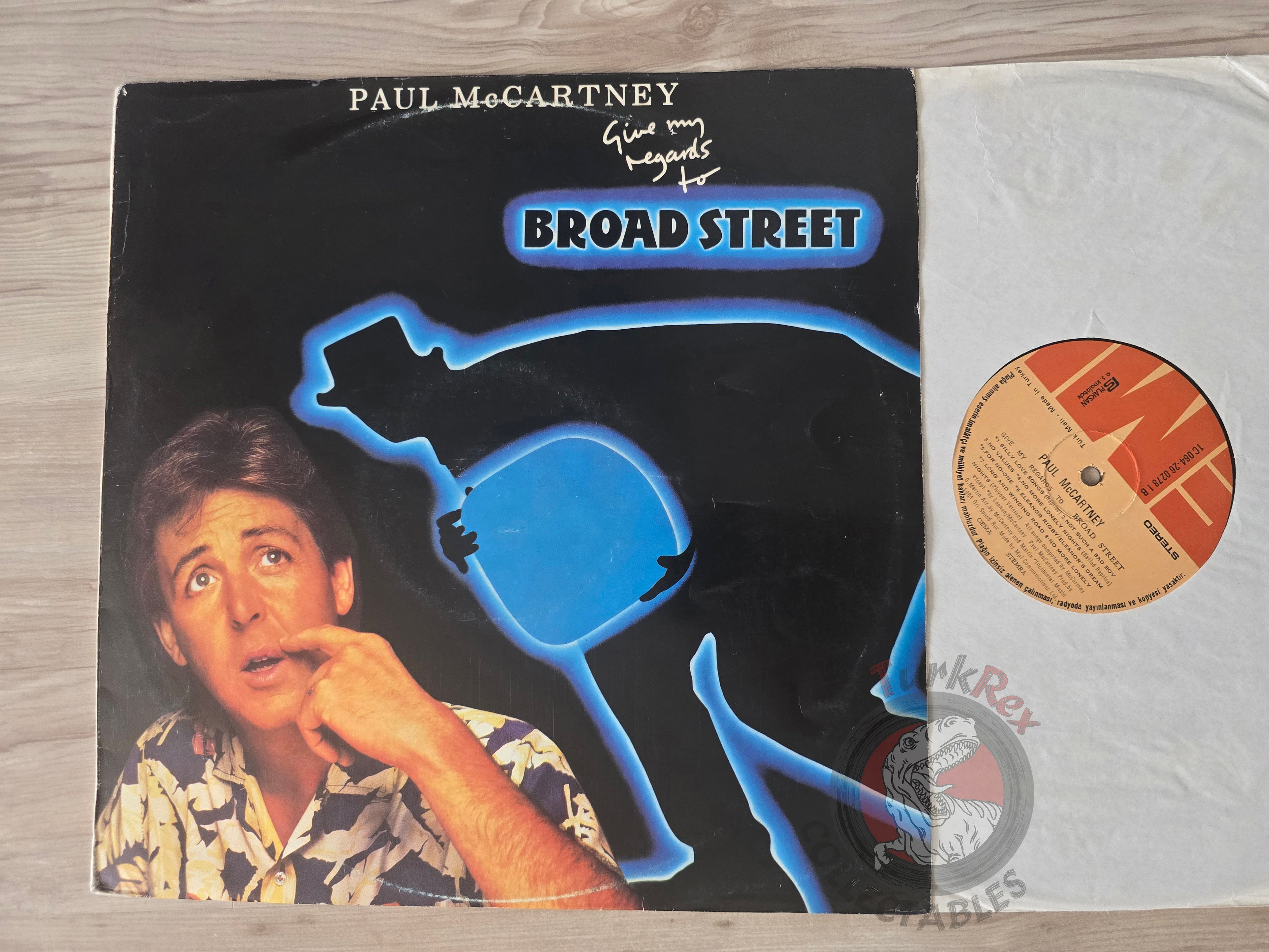 Paul McCartney – Give My Regards To Broad Street Turkish Pressing Vinyl Turkey Edition