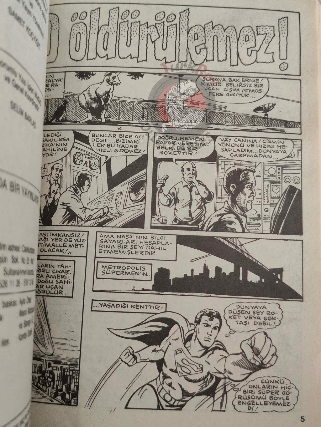 Superman Vol #22 1991 Turkish Comic Turkey Supergirl Batman Action Comics