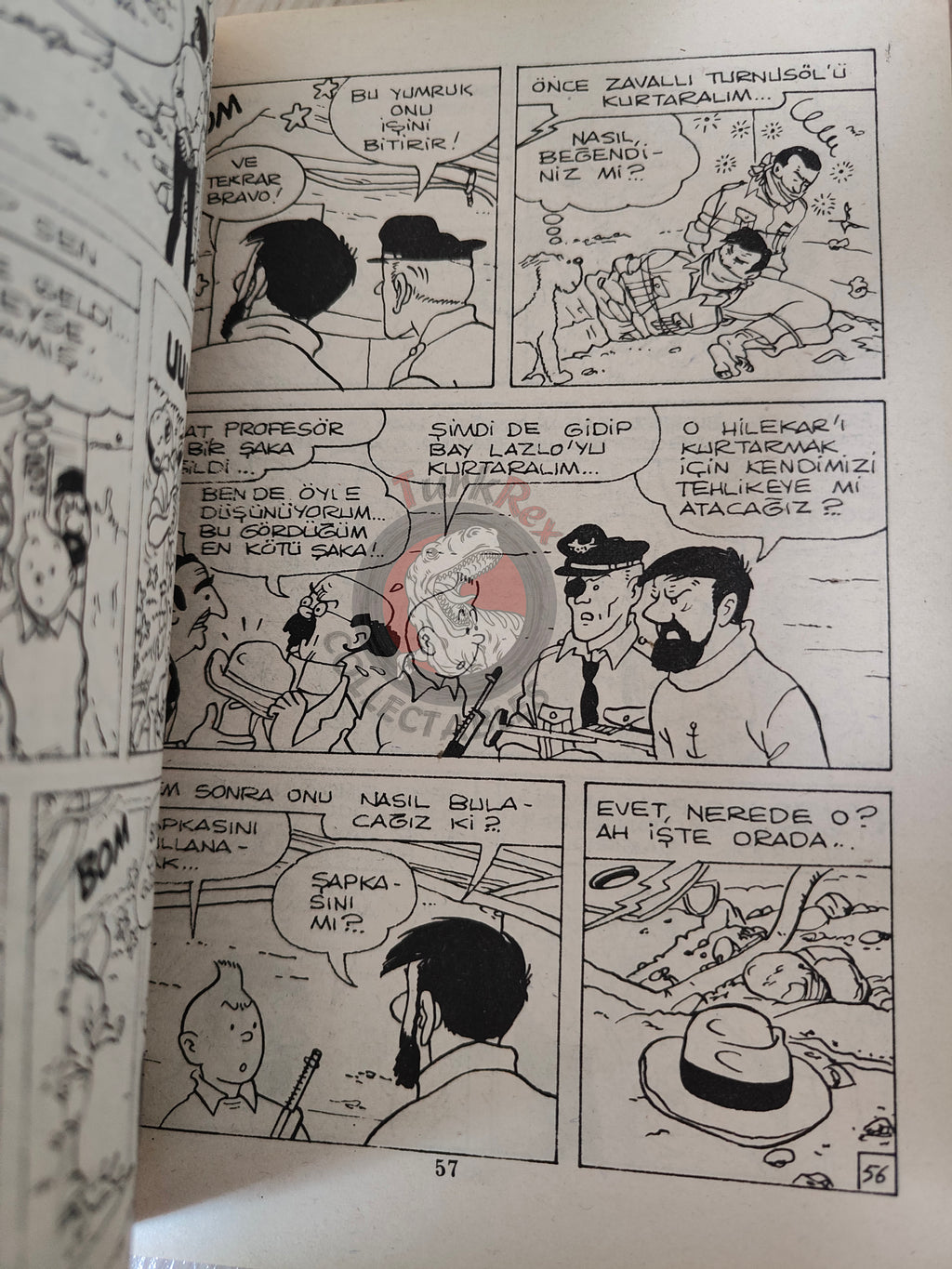 Tintin – Flight 714 to Sydney  early 1980s Turkish Edition Comic Turkey