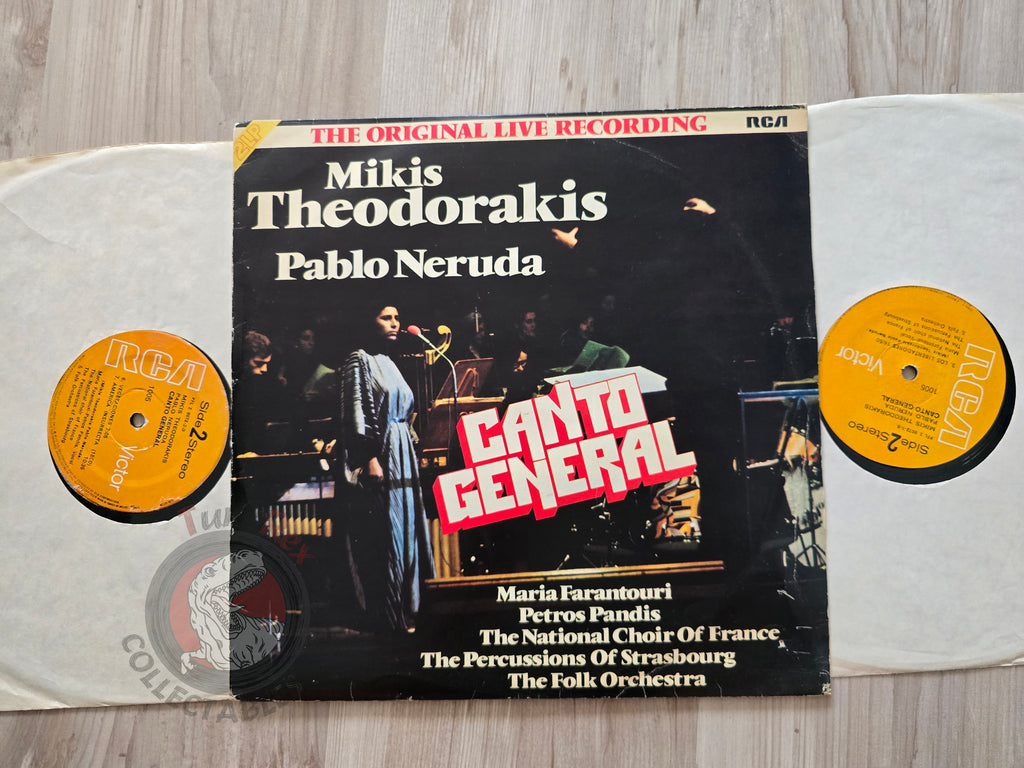 Mikis Theodorakis - Pablo Neruda – Canto General Turkish Pressing Vinyl Turkey Edition