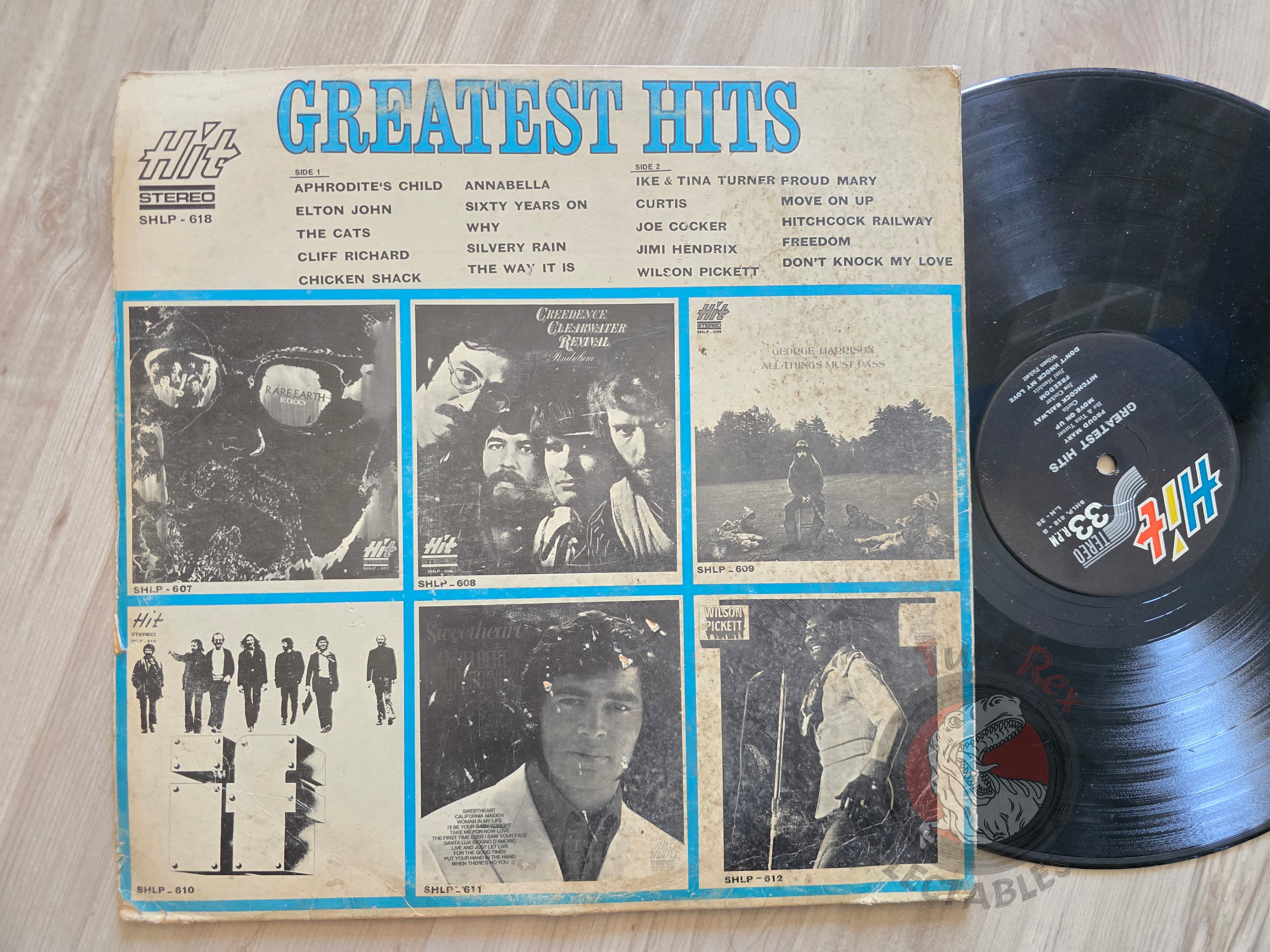 Various – Greatest Hits Iranian Pressing Vinyl Iran Edition Jimi Hendrix, Elton John