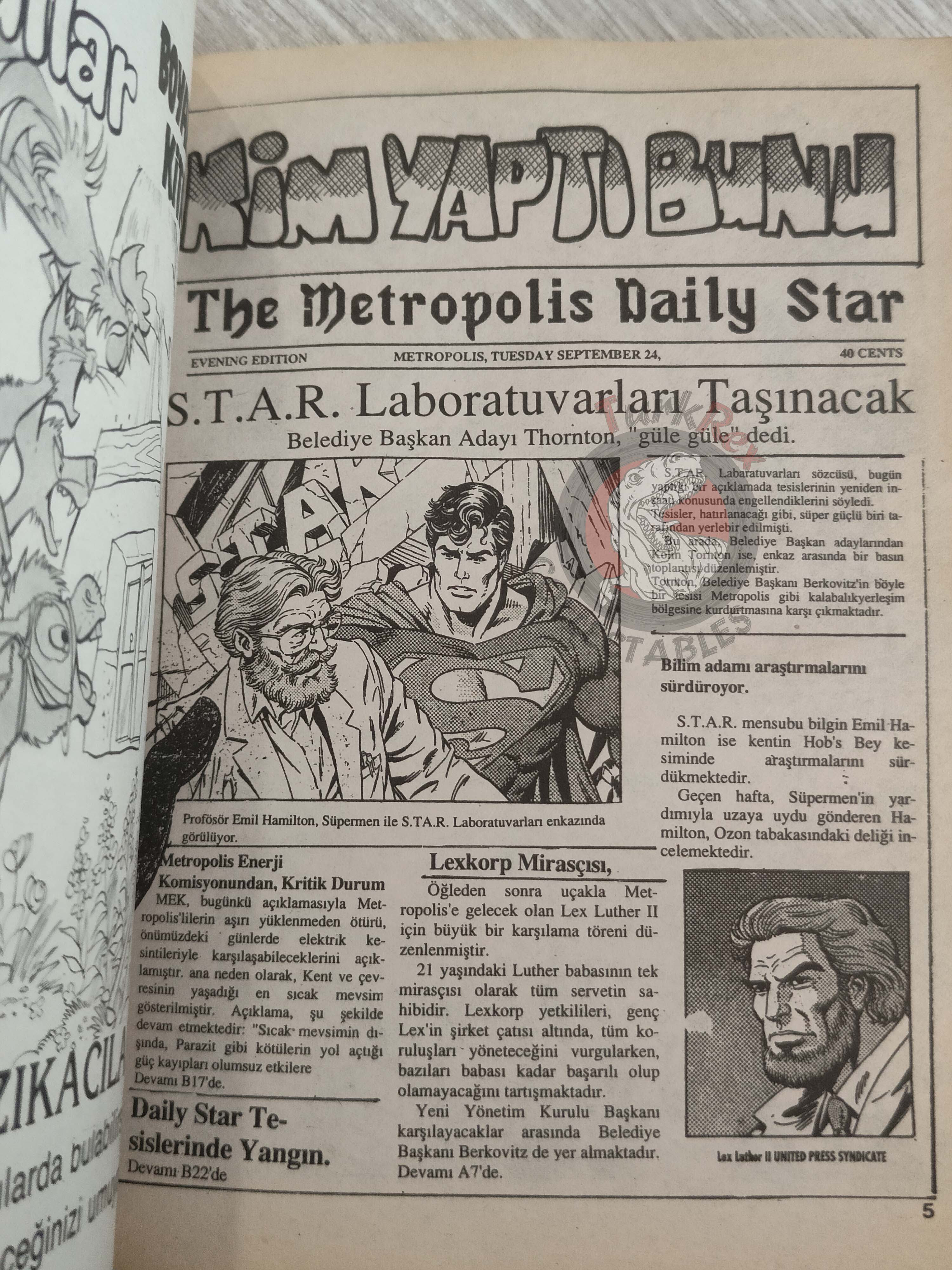 Superman Vol #65 1994 Turkish Comic Turkey Flash Krypton Chronicles Action Comics #665
