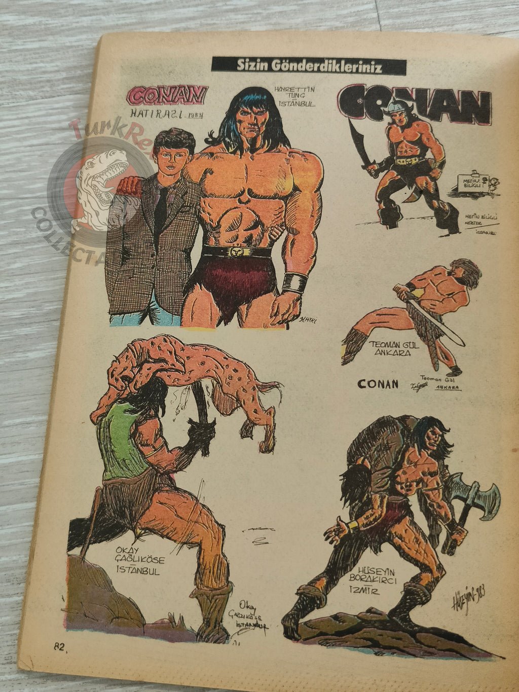 Conan Renkli #10 Turkish Comic Turkey The Savage Sword of #55 CTB #124 Frank Frazetta