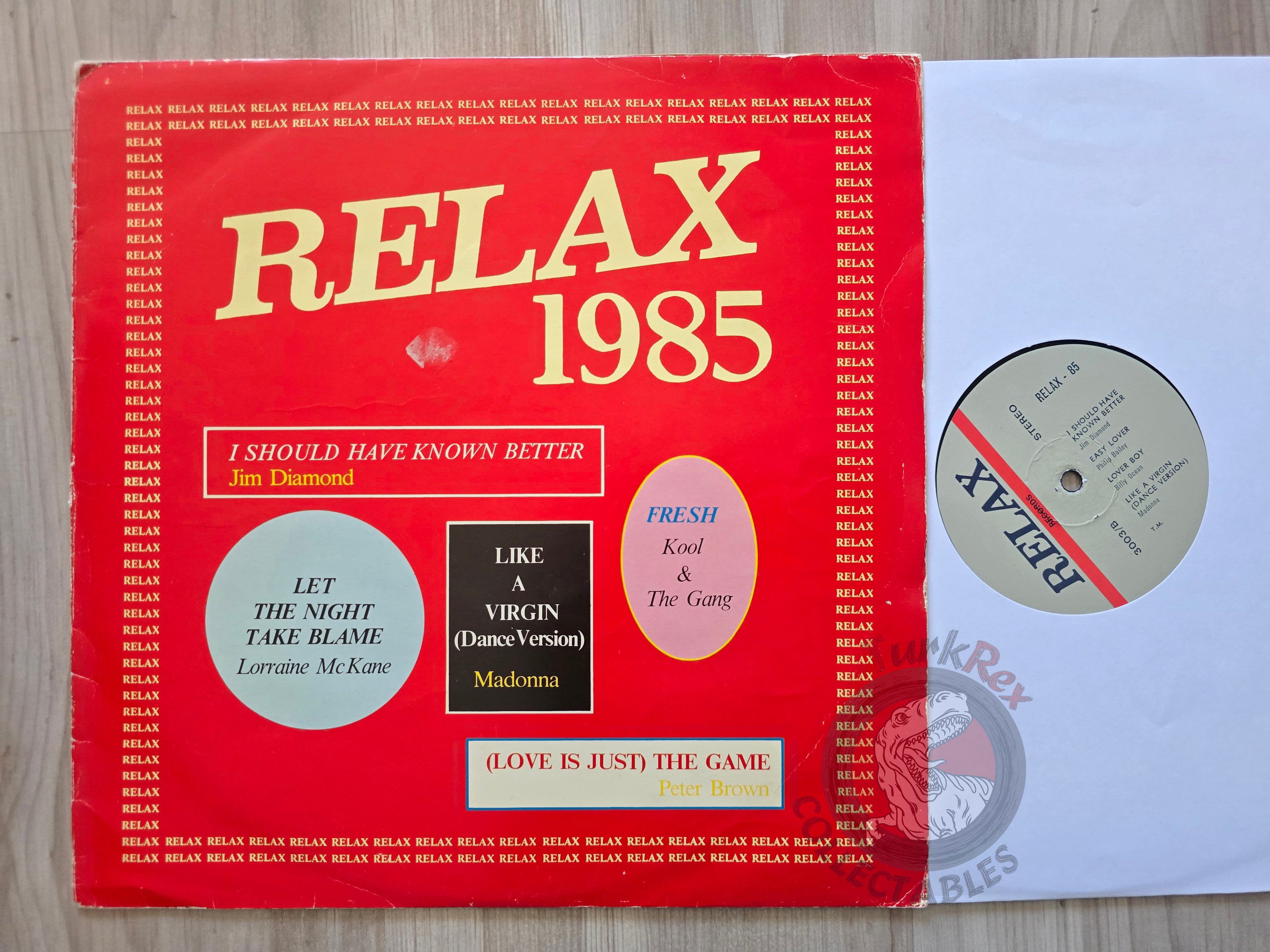 Various – Relax 1985 Turkish Pressing Vinyl Turkey Edition Madonna
