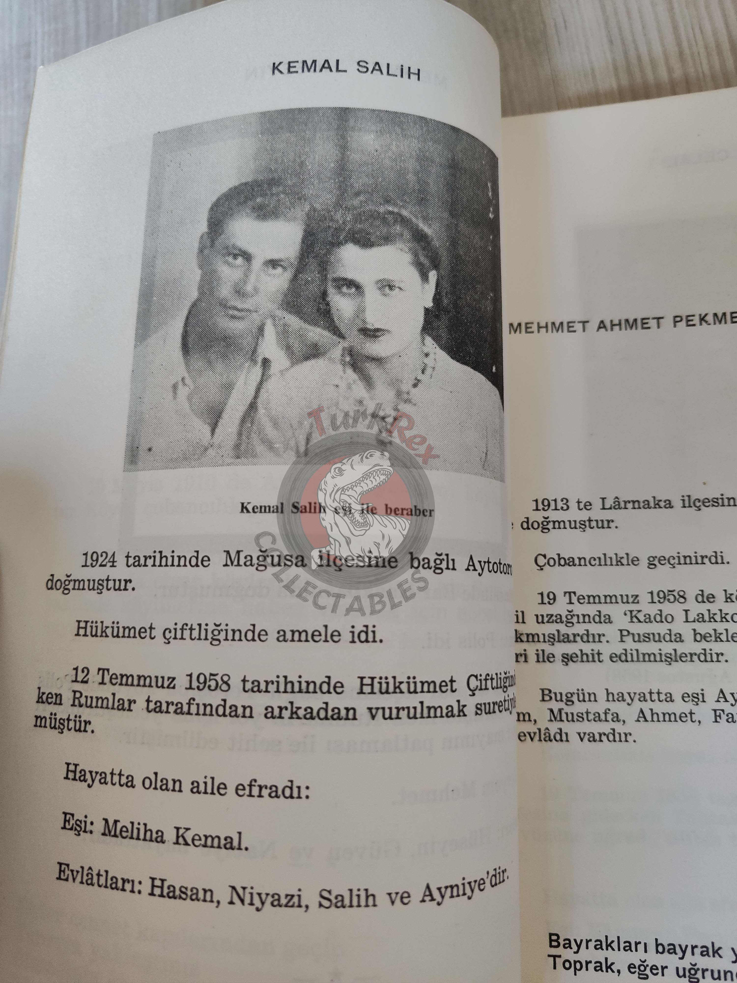 Cyprus Martyrs' Album 1963 1st Turkish Book Turkey Cypriot Killed