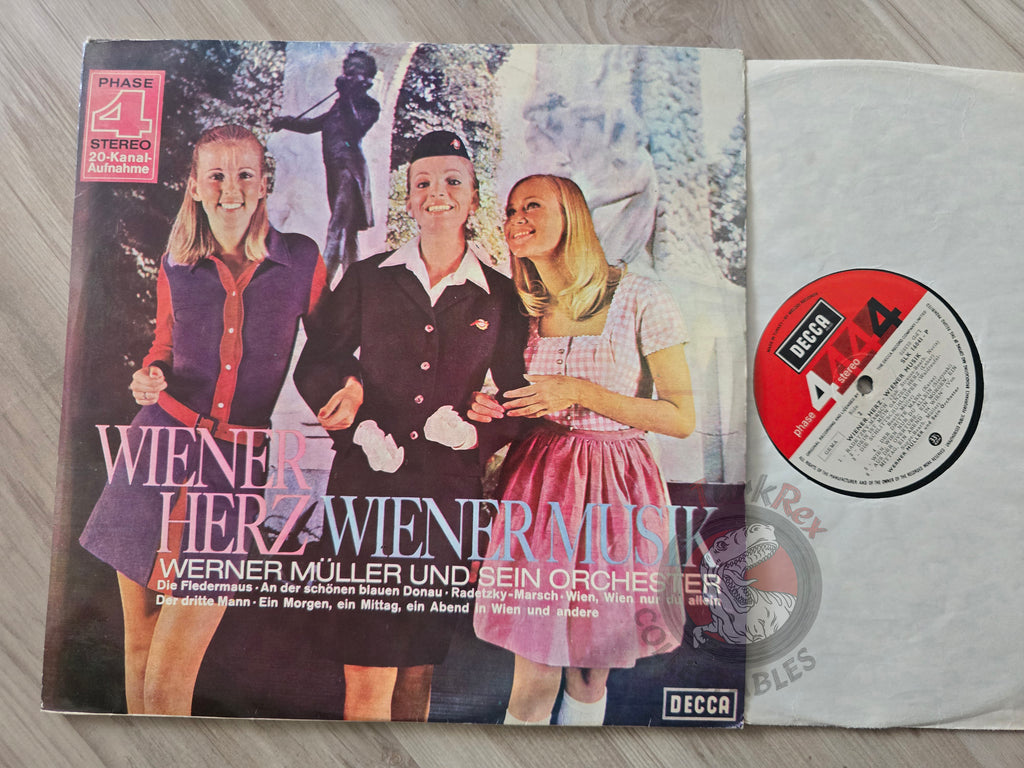 Werner Müller And His Orchestra – Wiener Herz, Wiener Musik Turkish Pressing Vinyl Turkey Edition
