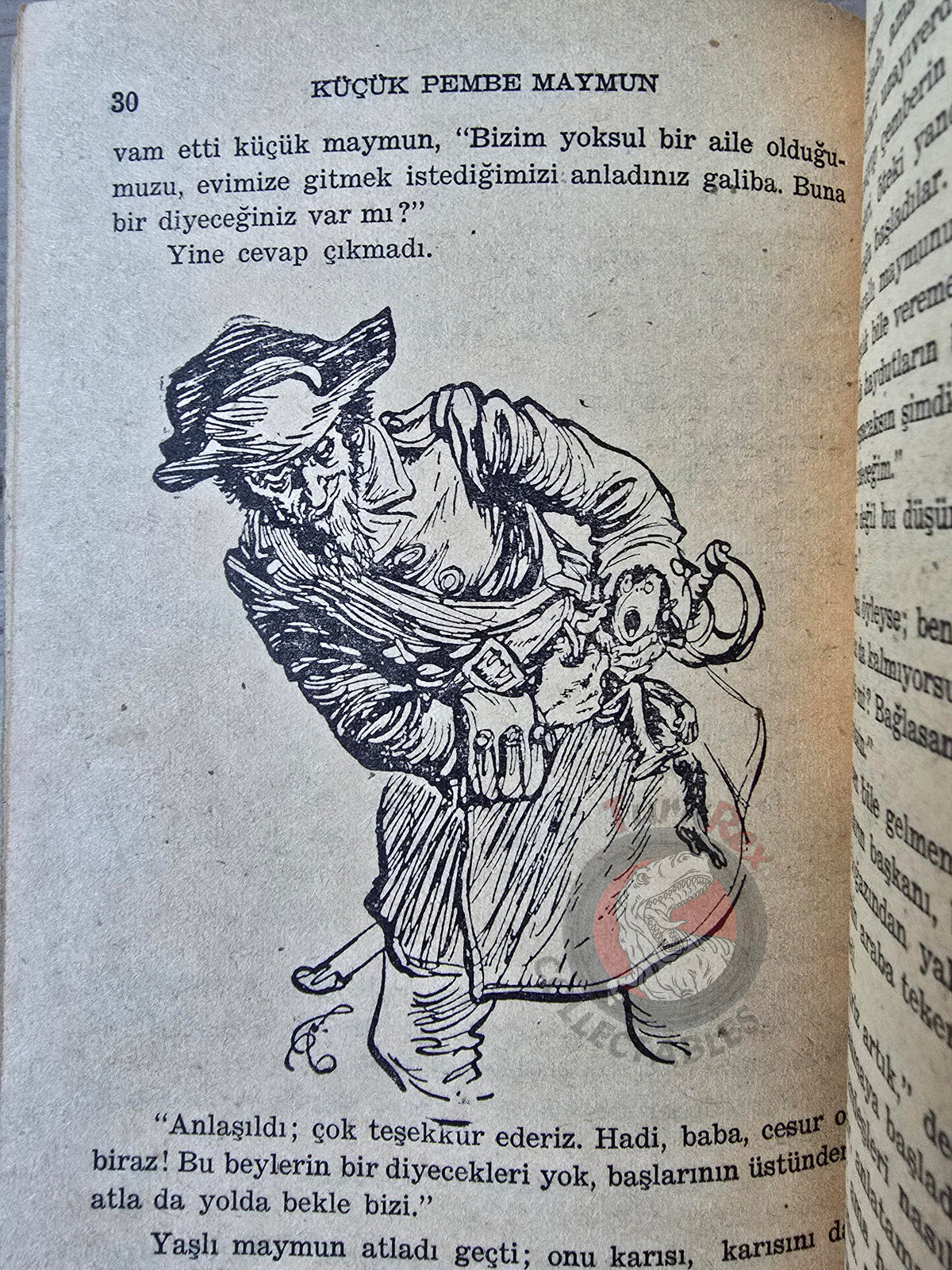Carlo Collodi – Adventures Of Pipi The Pink Monkey 1961 Turkish Book Turkey Illustrated