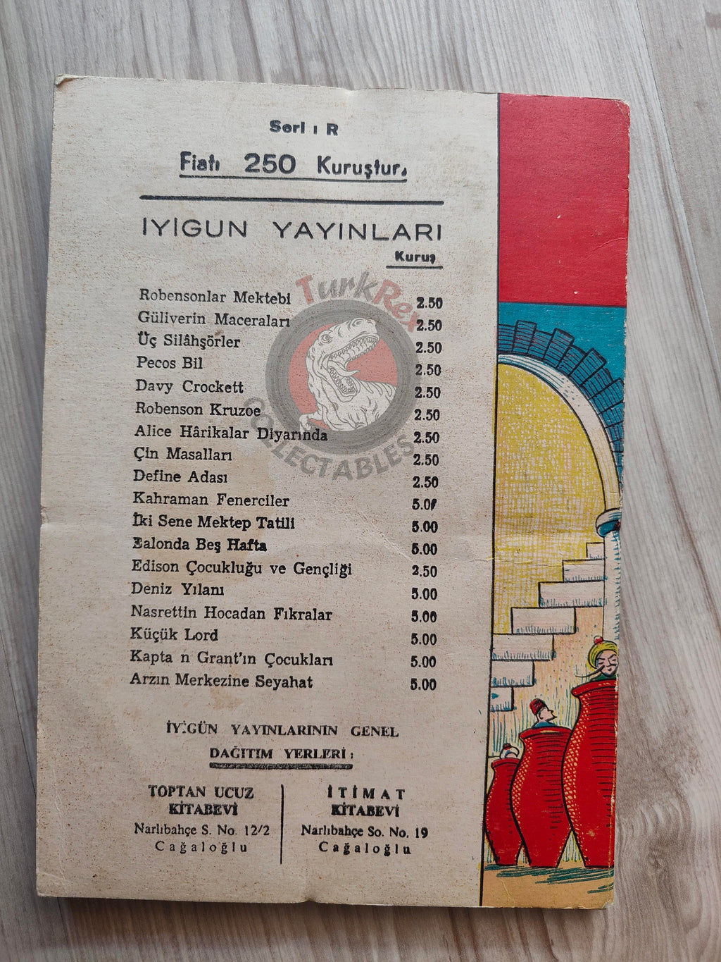 Ali Baba and the Forty Thieves 1967 Turkish Book Turkey 1001 Nights Illustrated