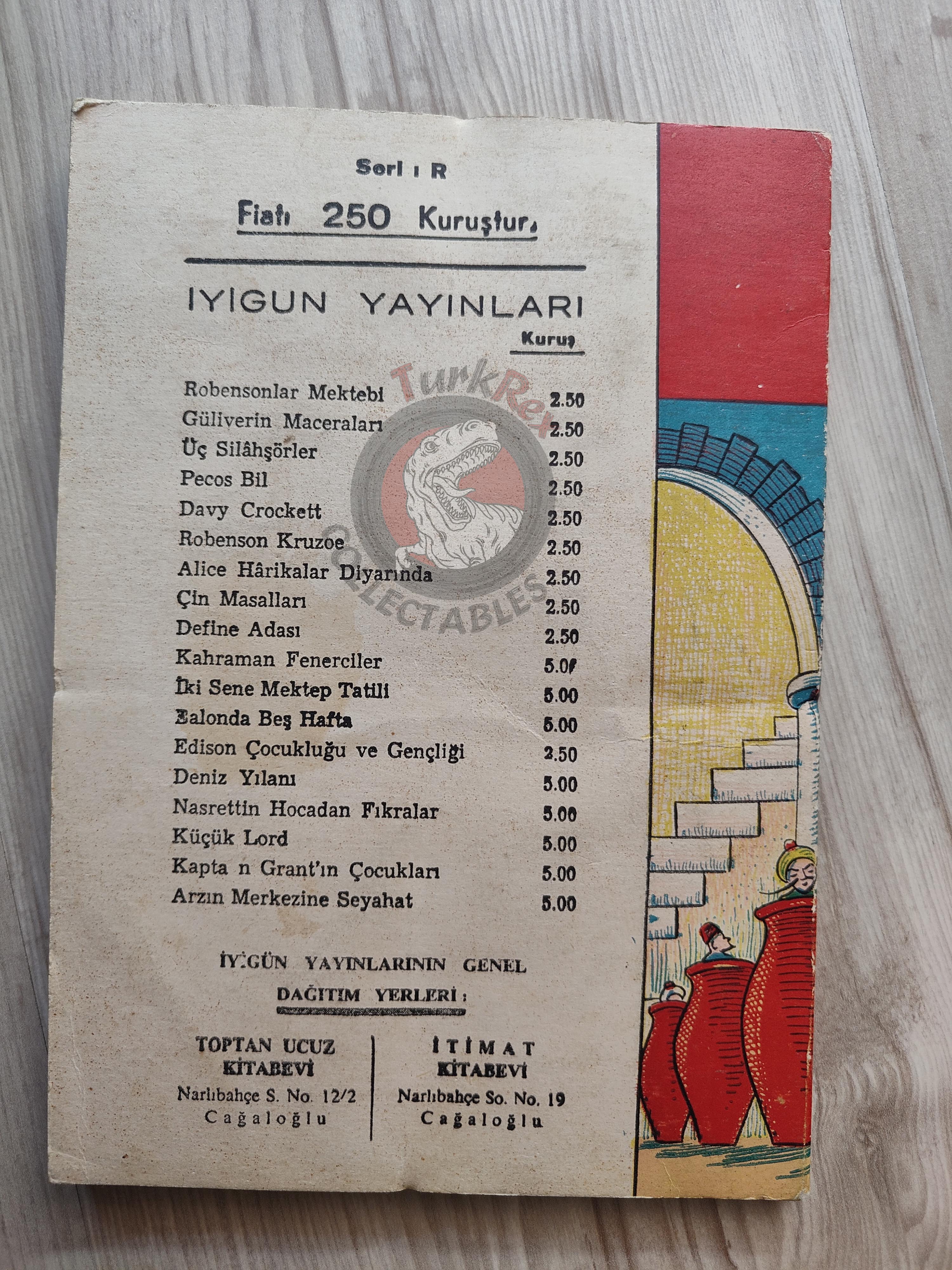 Ali Baba and the Forty Thieves 1967 Turkish Book Turkey 1001 Nights Illustrated