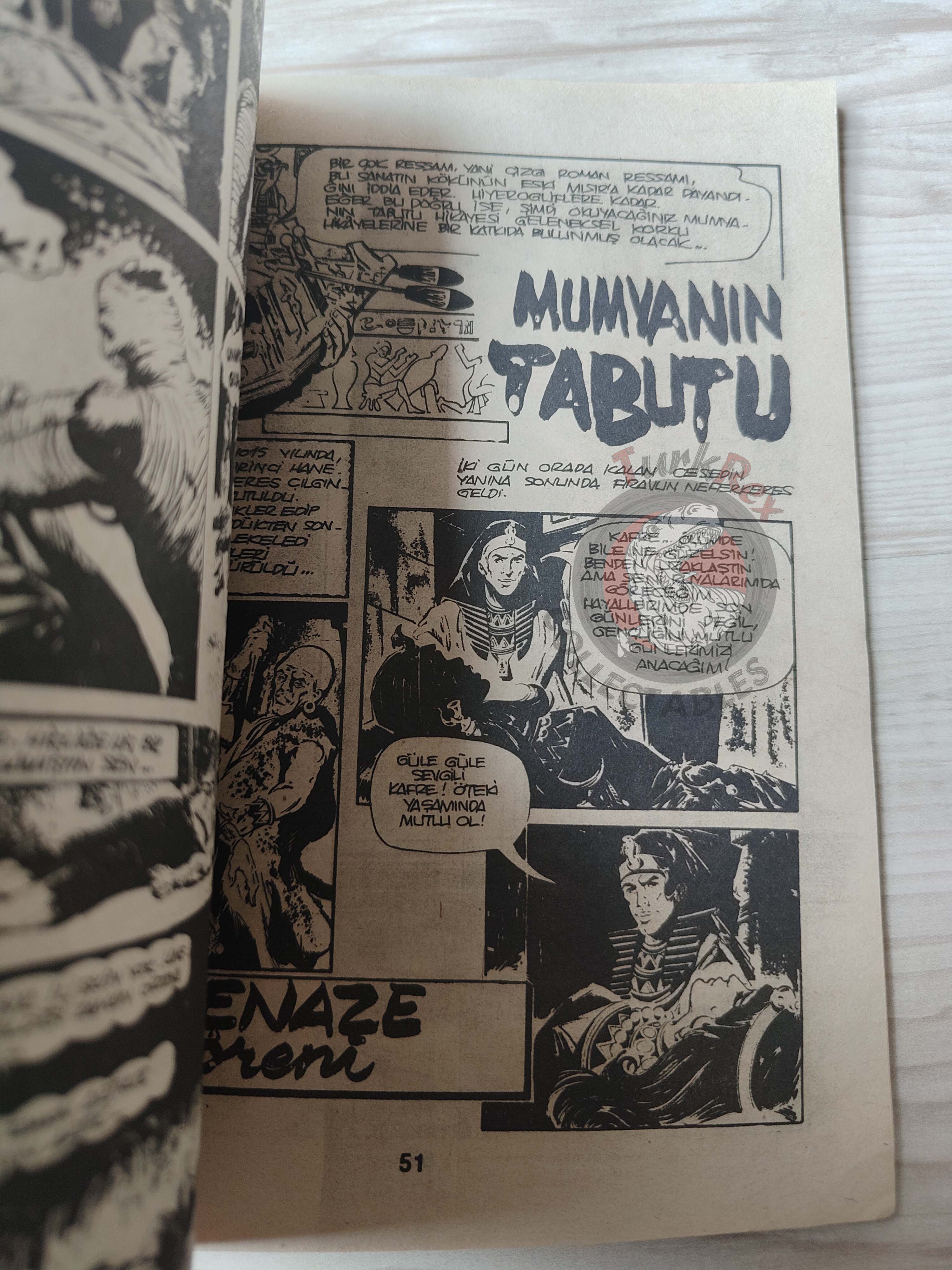 Süper Korku Cilt #26 late 80s Turkish Comic Turkey Warren Creepy Eerie Boris Vallejo