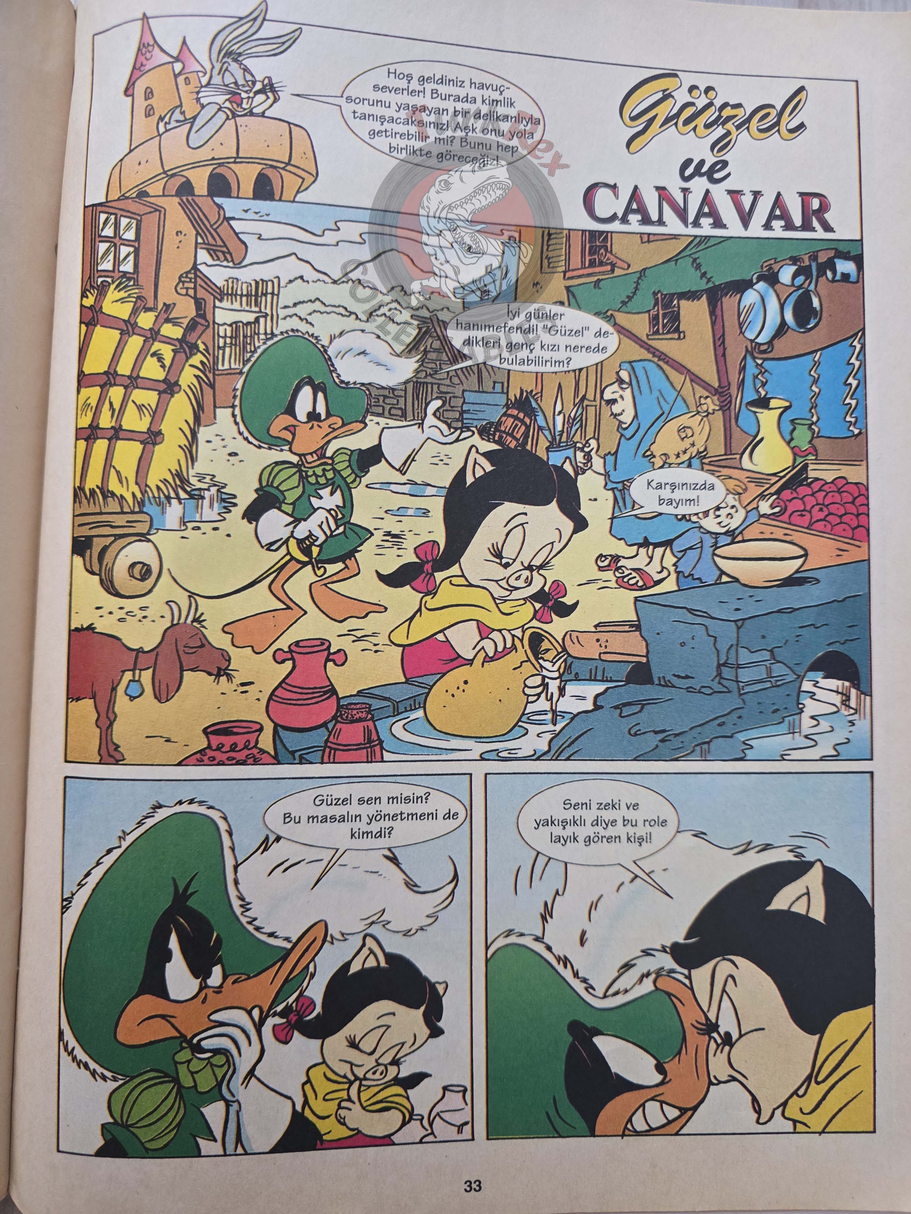 Tazmanian Devil - Bugs Bunny Looney Tunes 1999 Turkish Comic Turkey Warner Bros