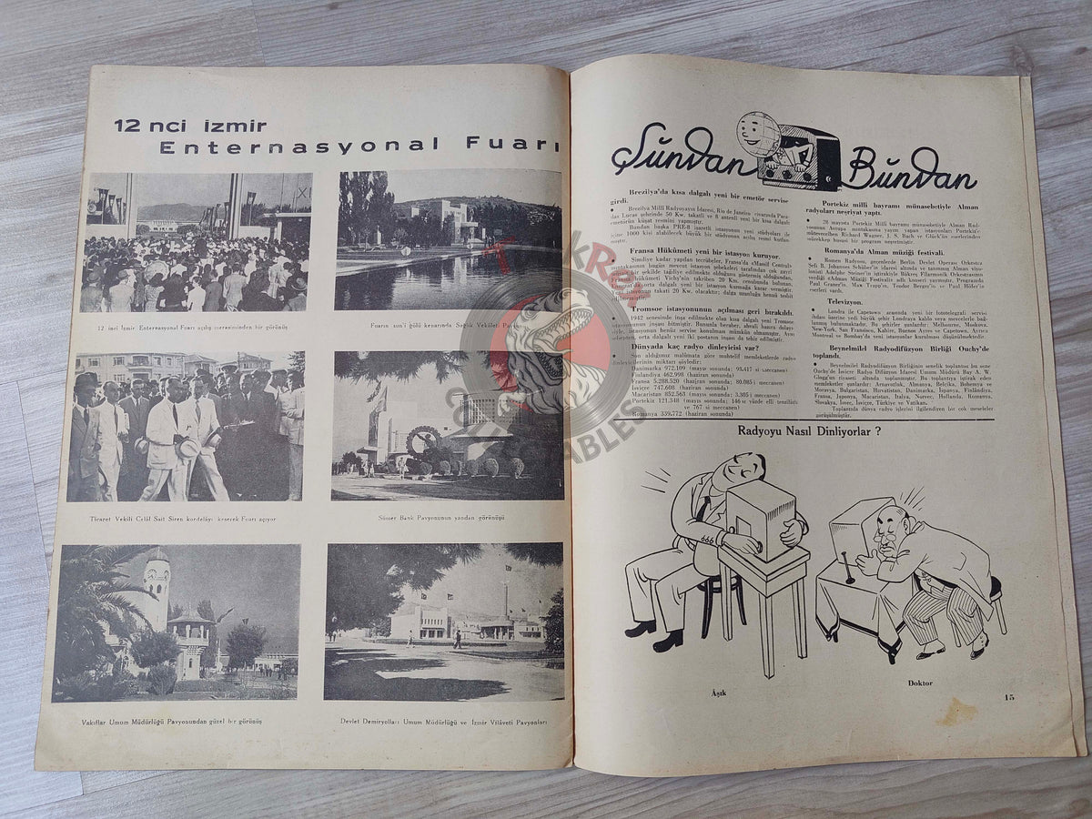 Radyo 1943 Victory Day Turkish Magazine Turkey WW2 World War Two Radio