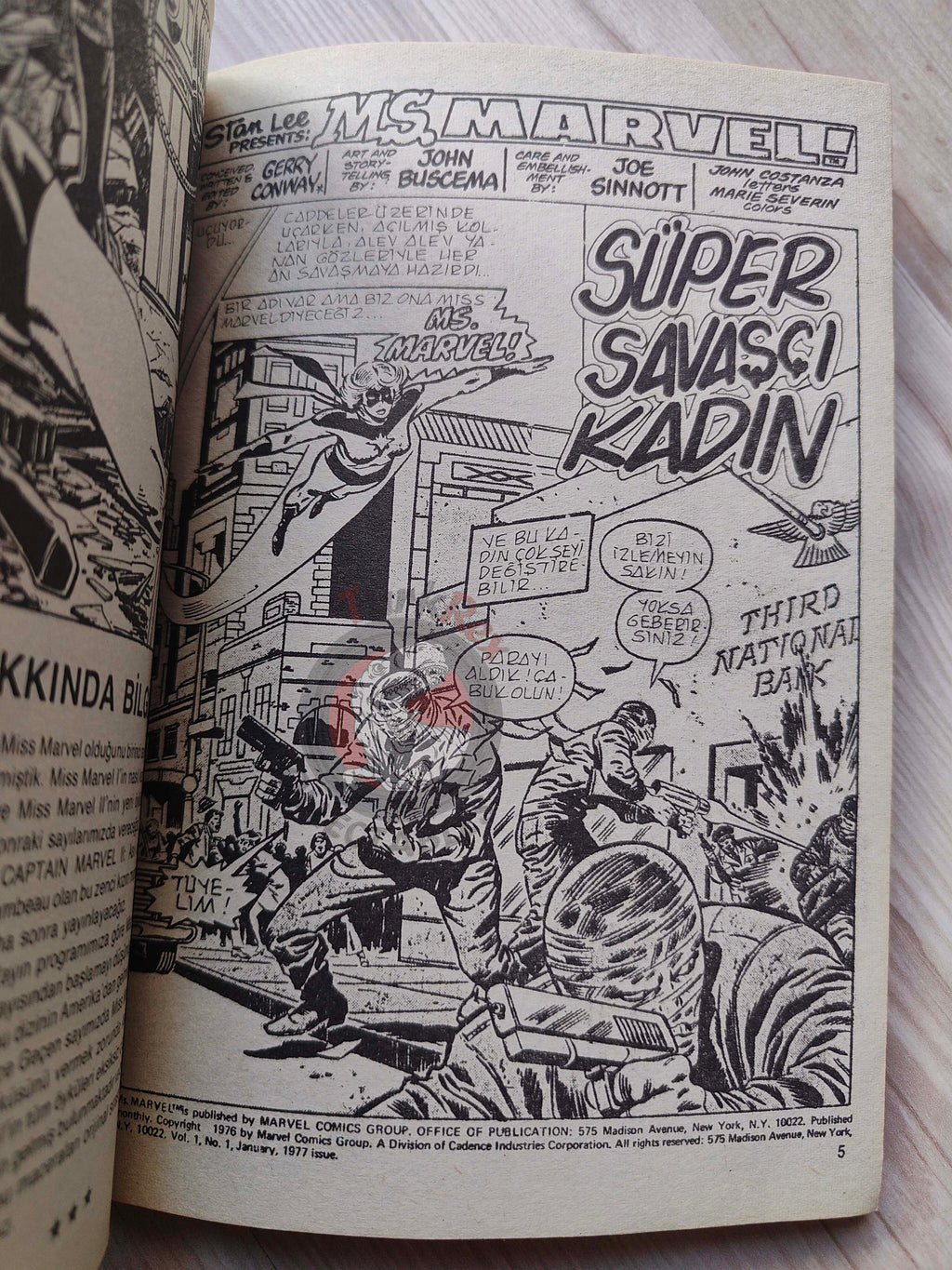 Ms. Marvel Vol #1 1988 Turkish Comic Turkey #1 #2 #3 The Avengers #184