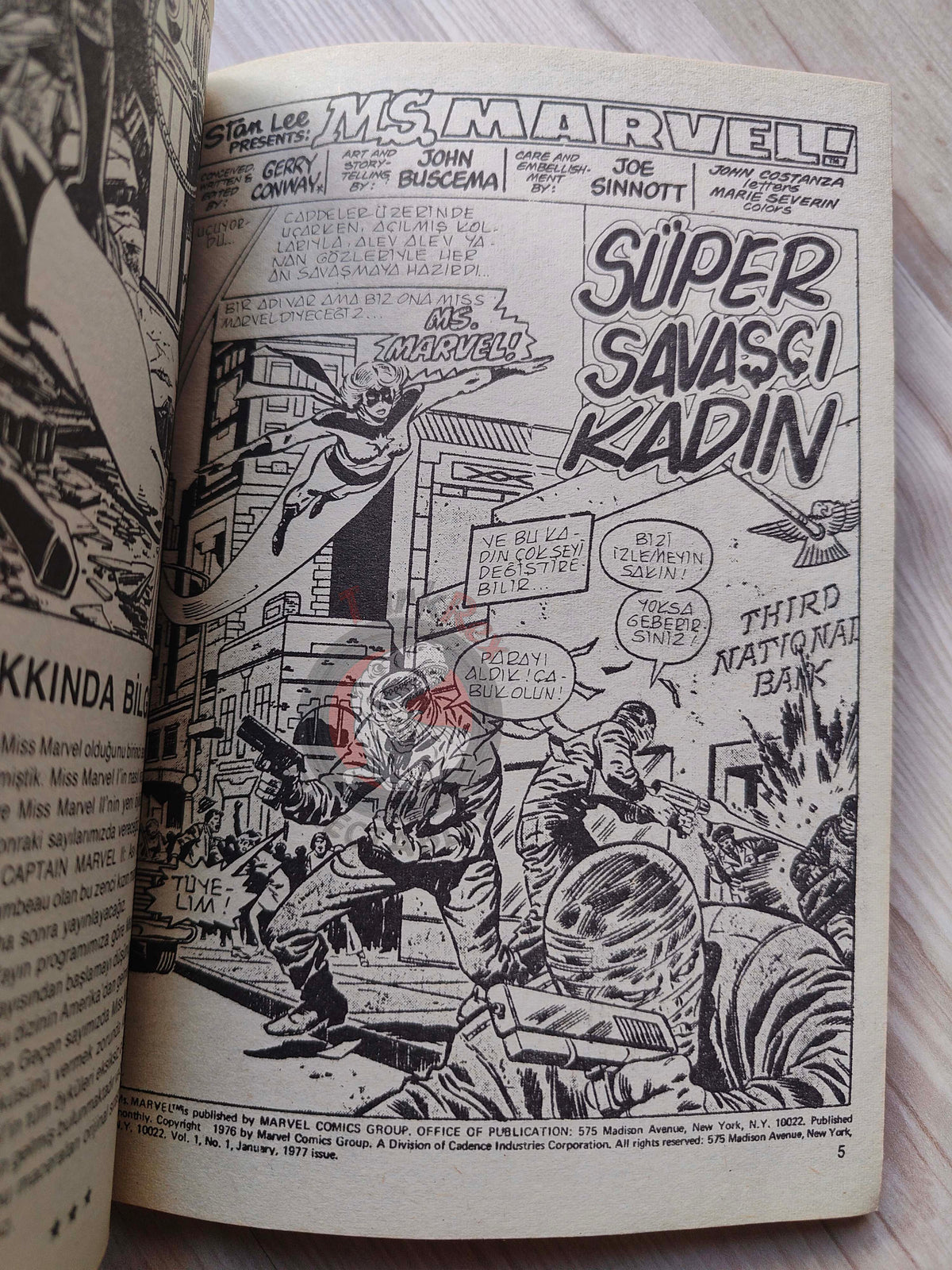 Ms. Marvel Vol #1 1988 Turkish Comic Turkey #1 #2 #3 The Avengers #184