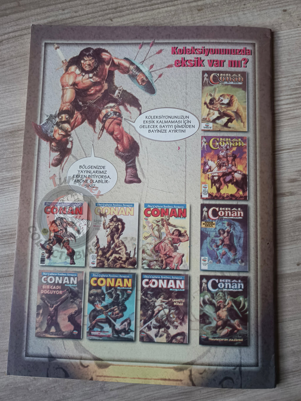 Kral Conan #4 The Savage Sword of #47 #48 Turkish Comic Turkey