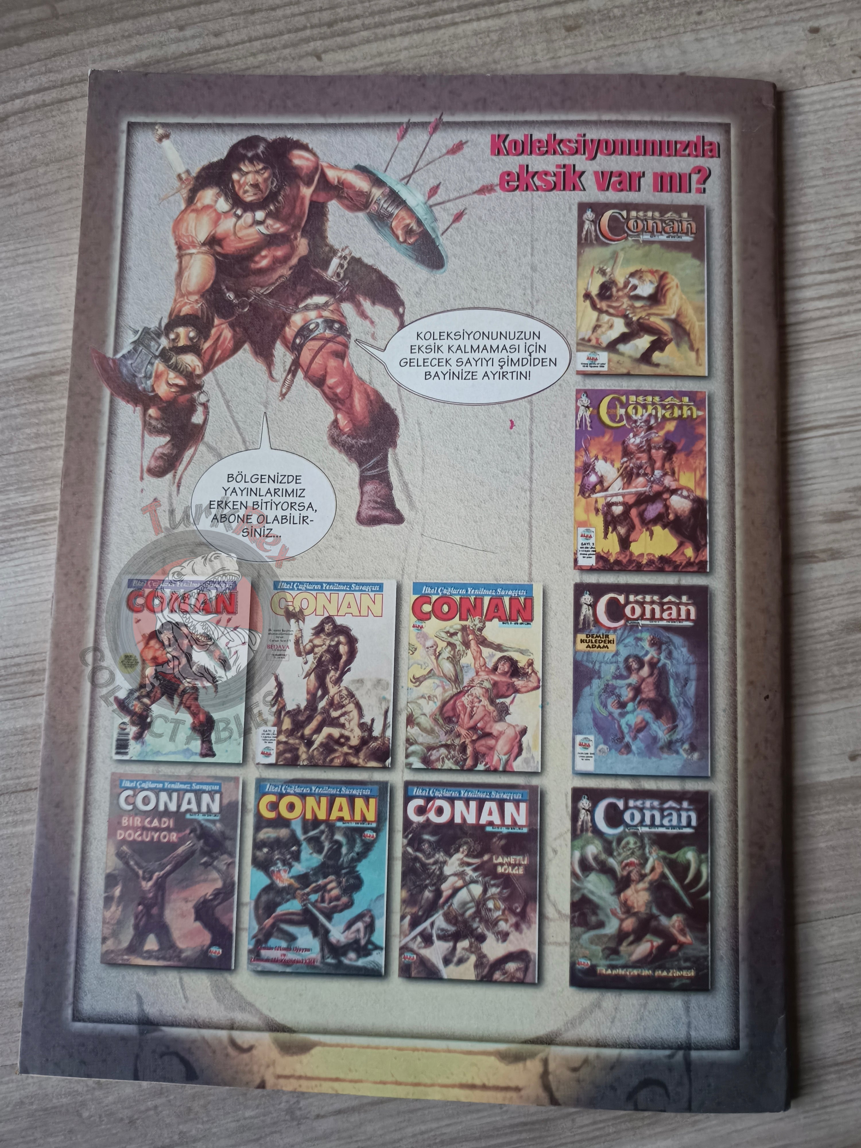 Kral Conan #4 The Savage Sword of #47 #48 Turkish Comic Turkey