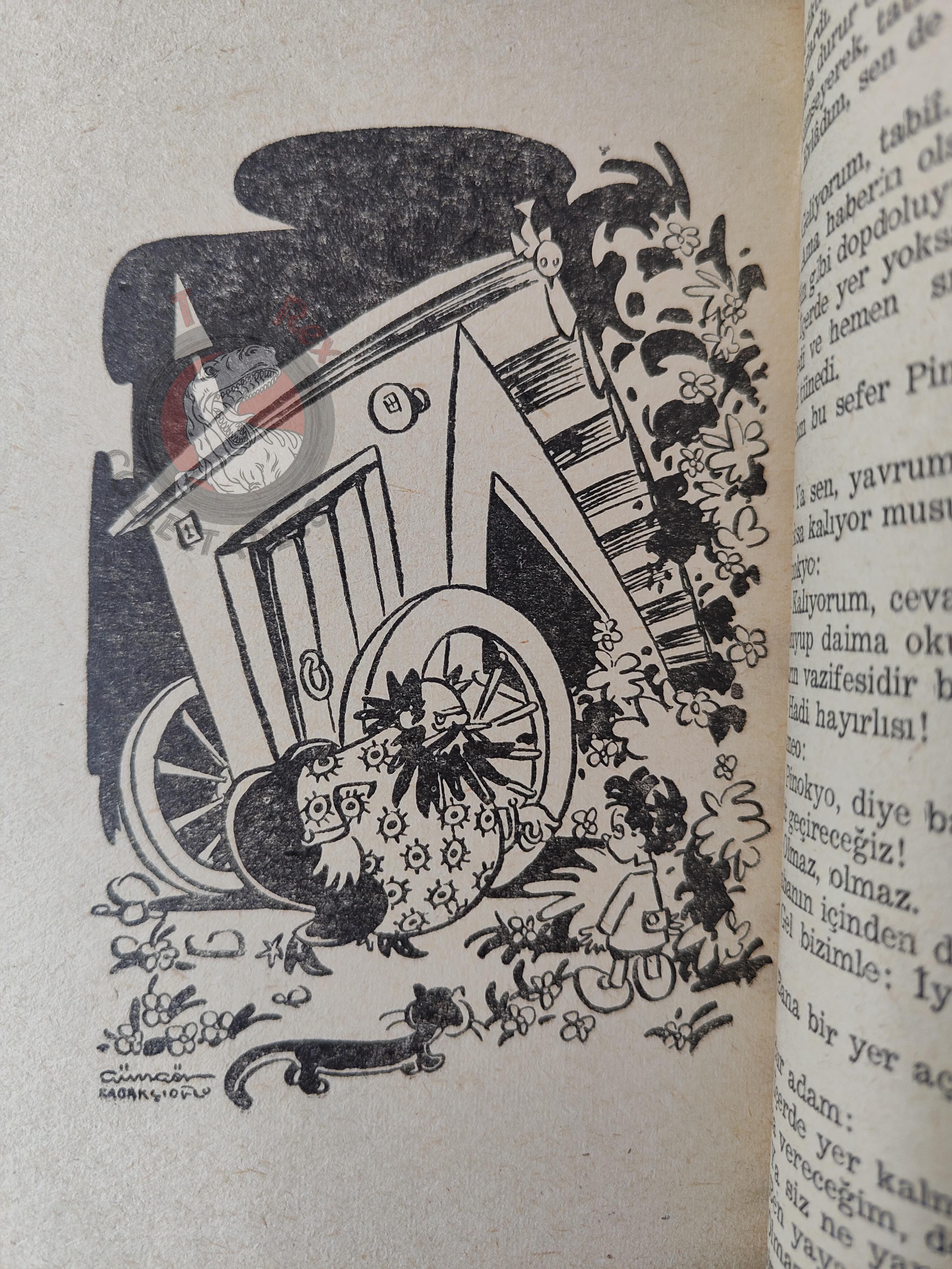 Carlo Collodi – Pinocchio 1956 Turkish Book Turkey Illustrated