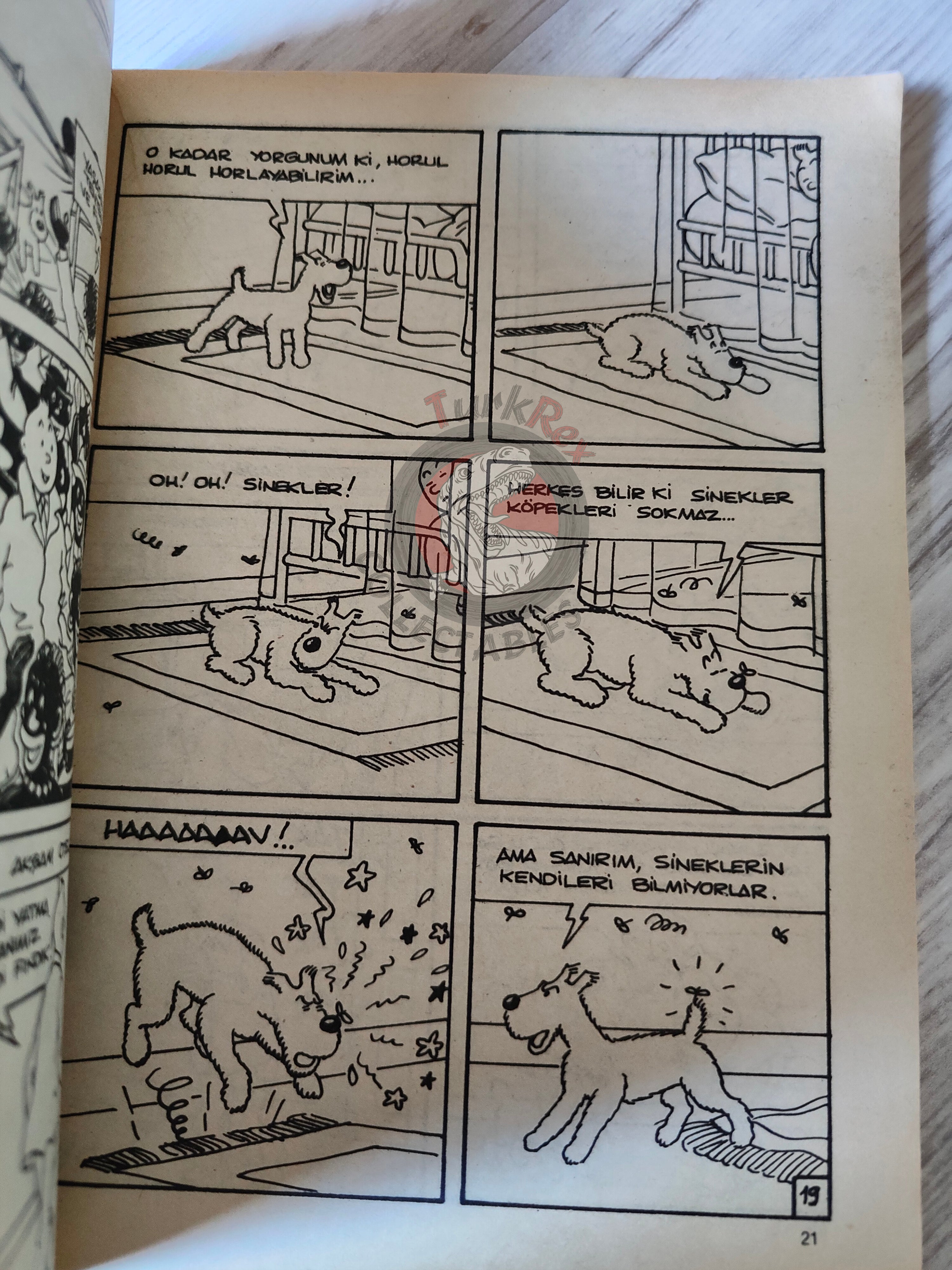 Tintin – Tintin in the Congo mid 1980s Turkish Edition Comic Turkey 1