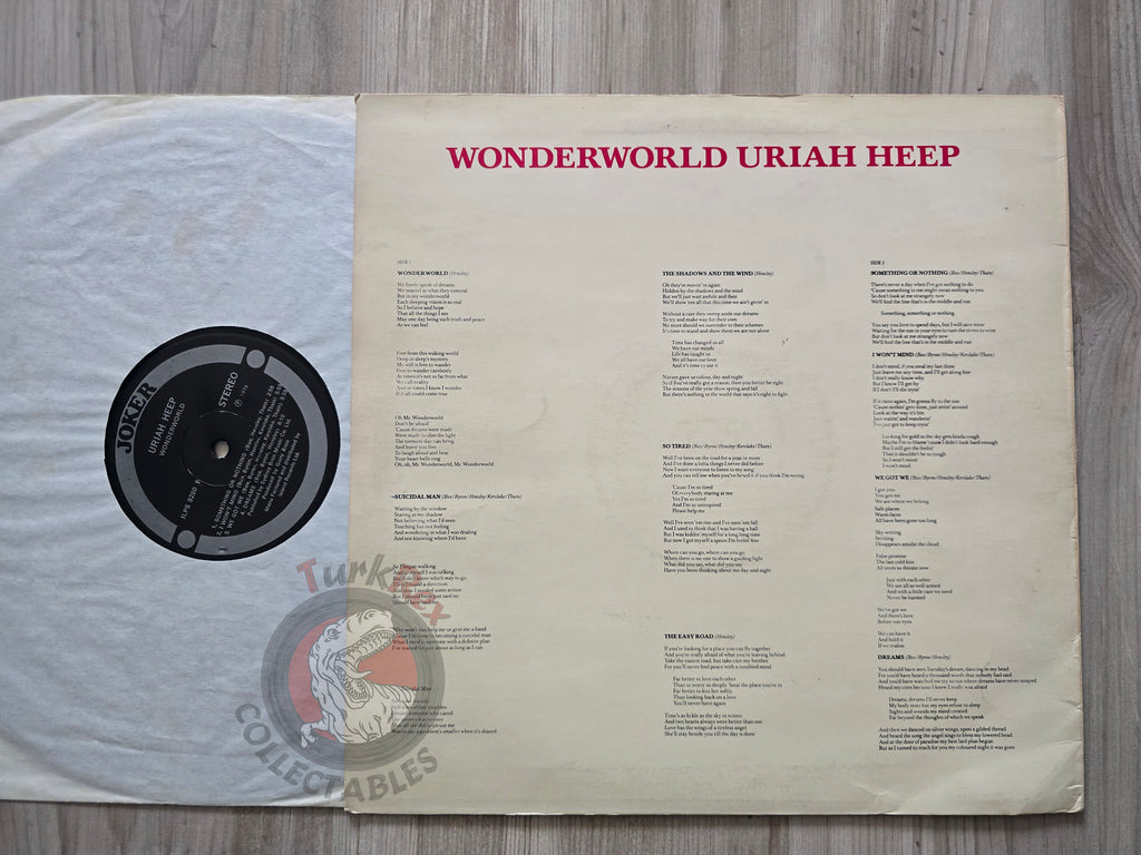 Uriah Heep – Wonderworld Turkish Pressing Vinyl Turkey Edition