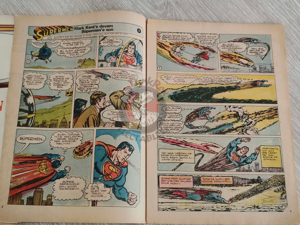 Tercüman Çocuk #37 1982 Turkish Comic Turkey Superman Star Wars #27 The Flintstones Thorgal Larry Yuma