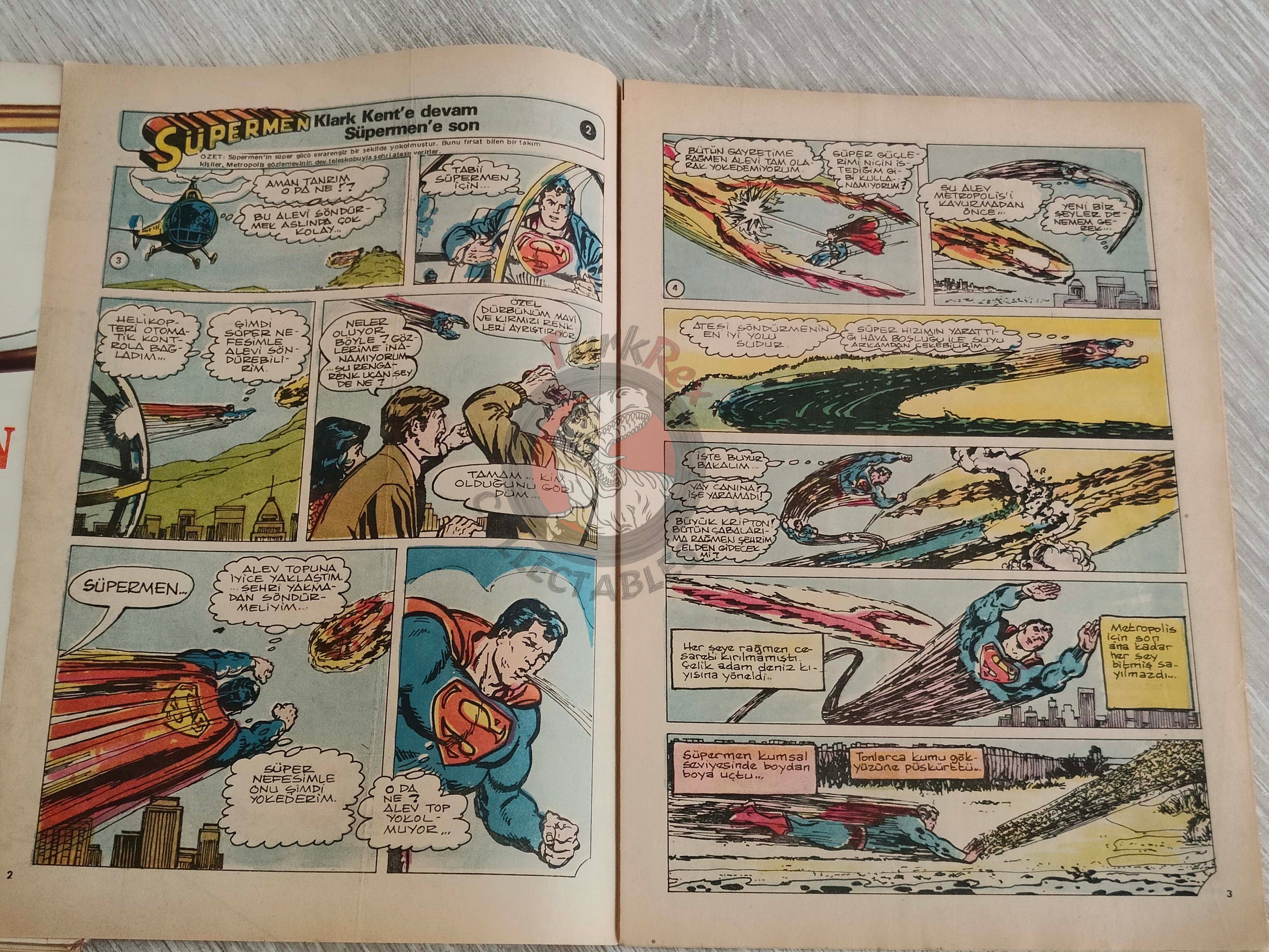 Tercüman Çocuk #37 1982 Turkish Comic Turkey Superman Star Wars #27 The Flintstones Thorgal Larry Yuma