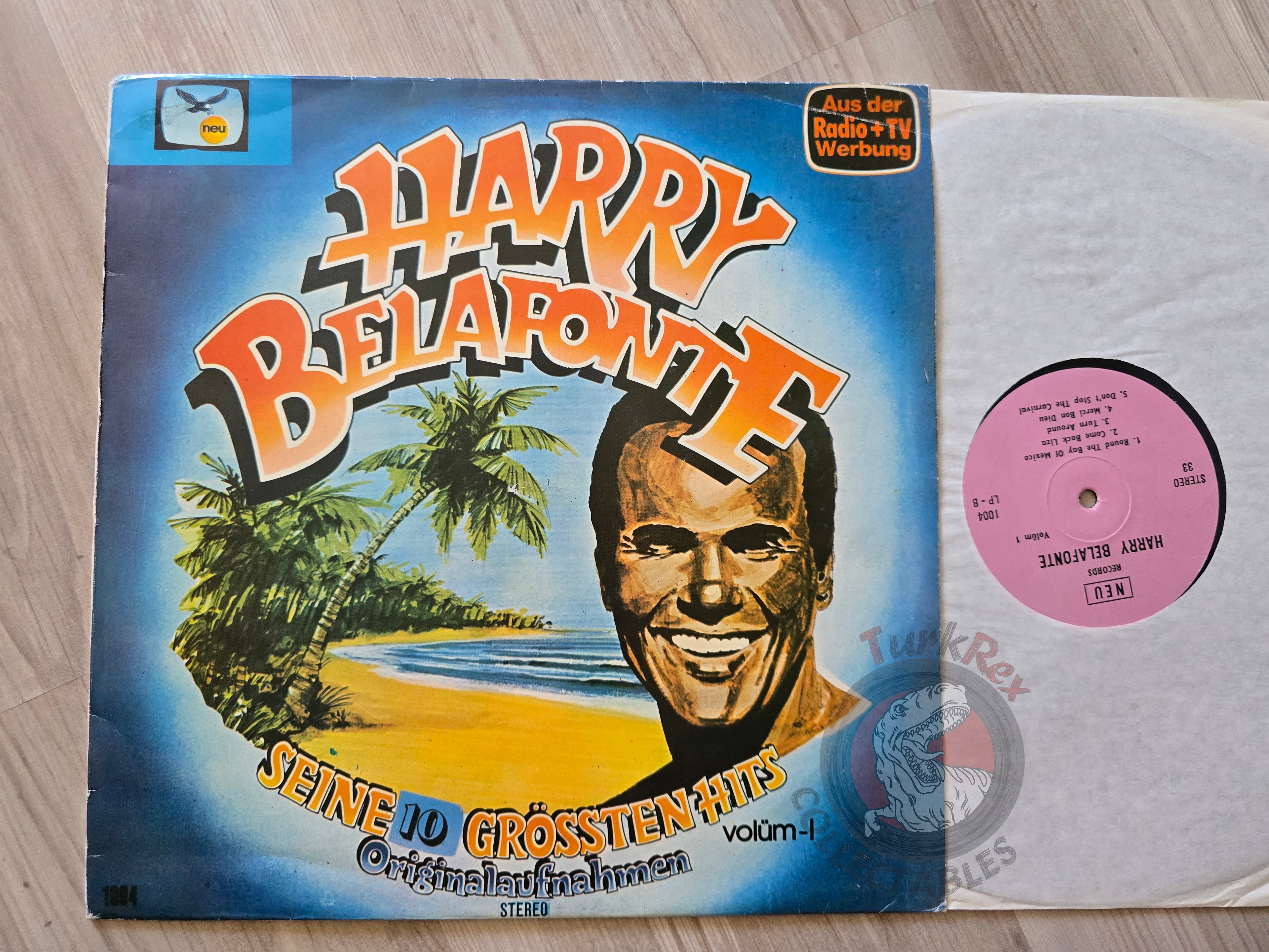 Harry Belafonte – Seine 20 Grössten Hits Turkish Pressing Vinyl Turkey Edition