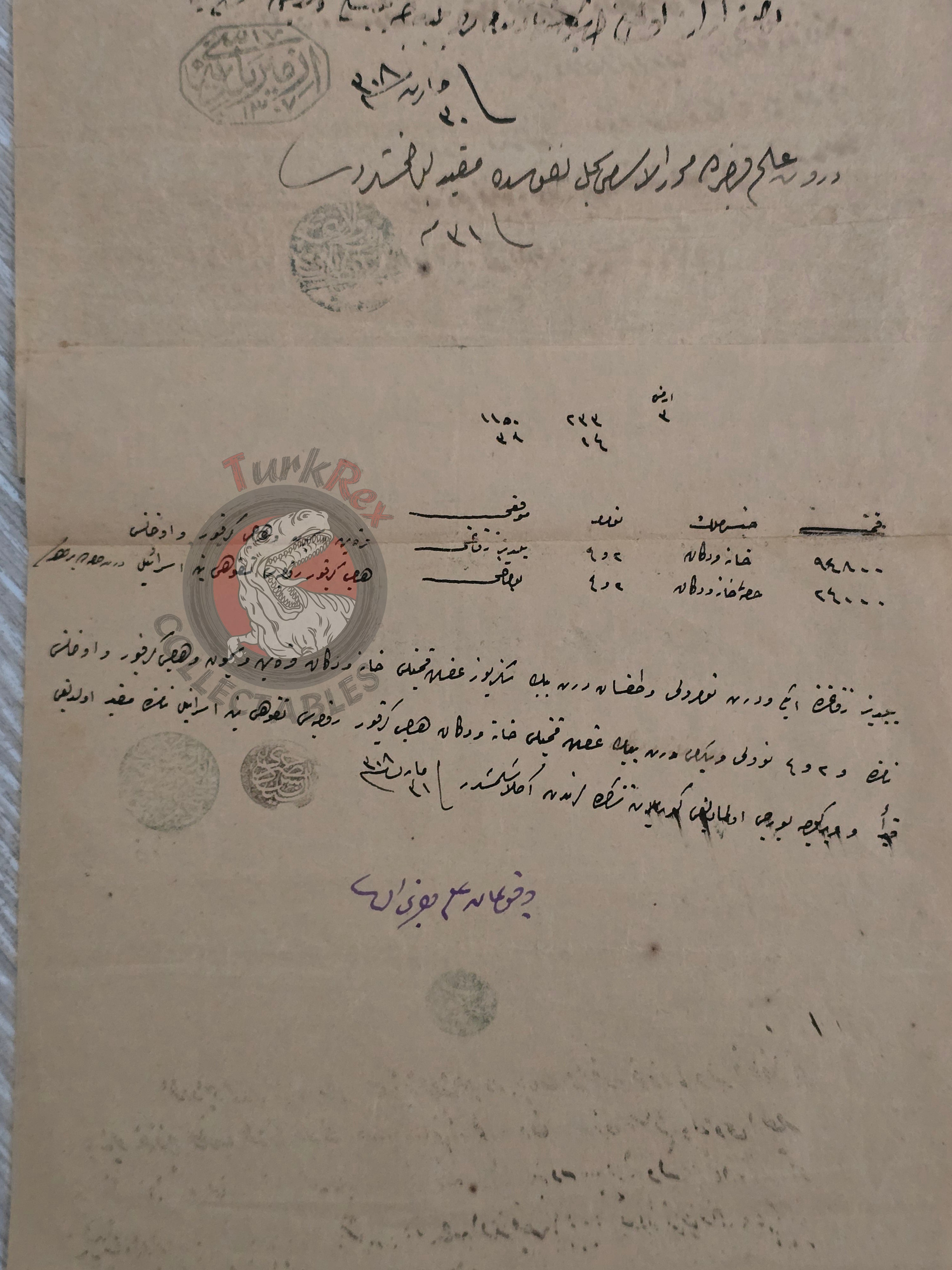 Ottoman 1892 Land Deed House and Shop in İzmir Title Armenian Citizen Armenia