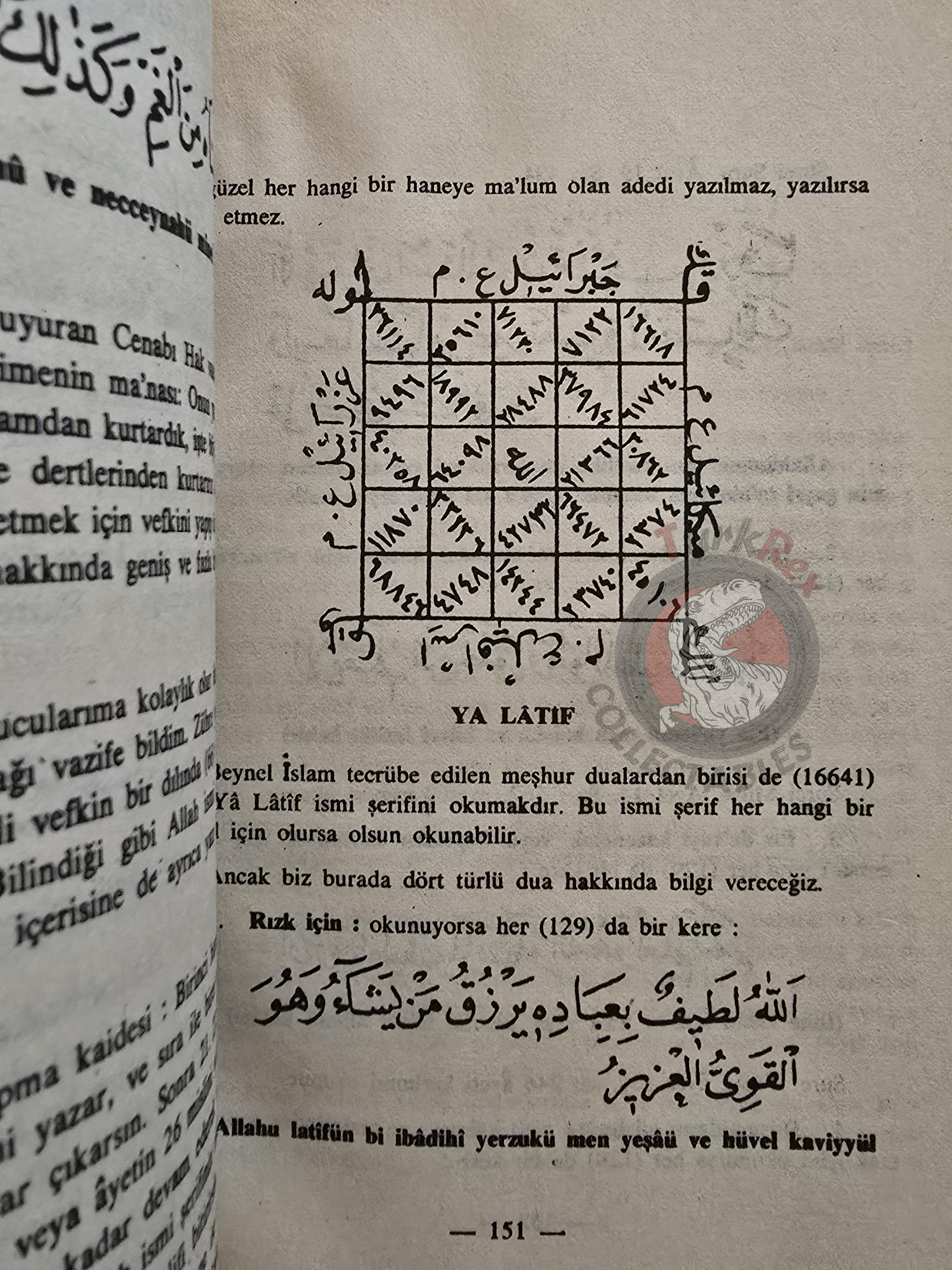 Hidden Sciences Vol 1 Islamic Occult Havass Vefq Spells Charm Turkish Book Islam Talisman