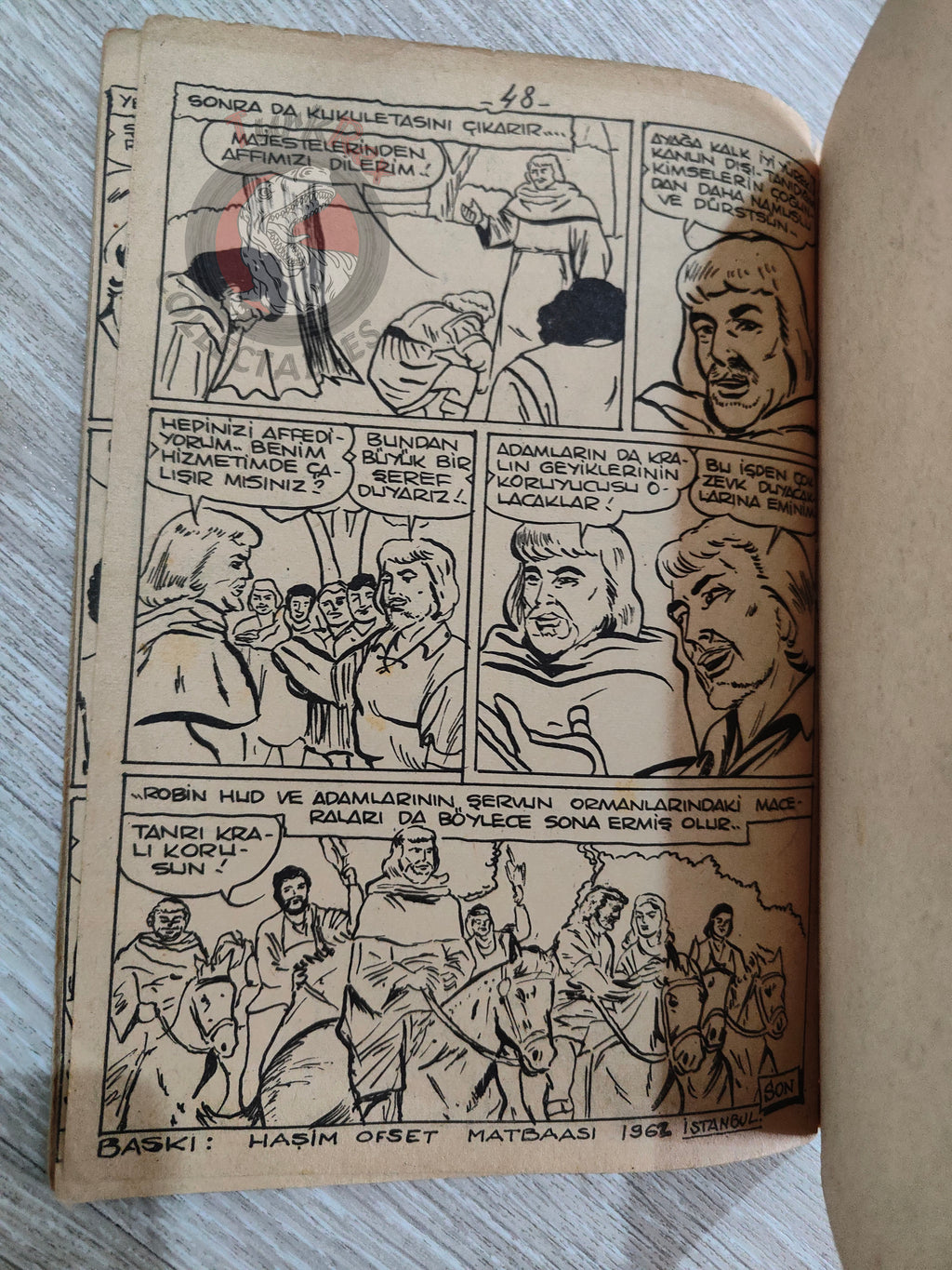 Robin Hood 1962 Turkish Comic Turkey Classics Illustrated