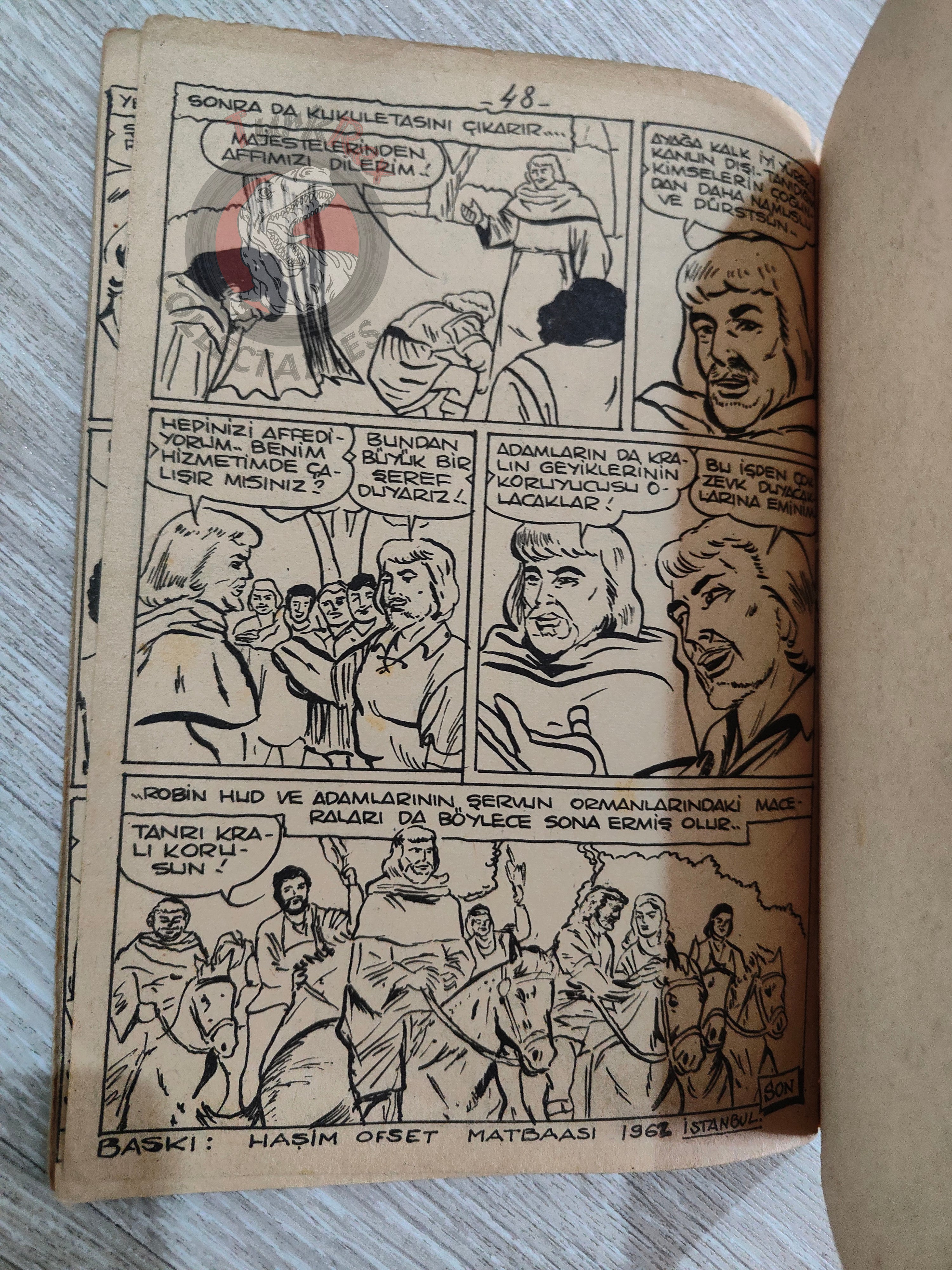 Robin Hood 1962 Turkish Comic Turkey Classics Illustrated