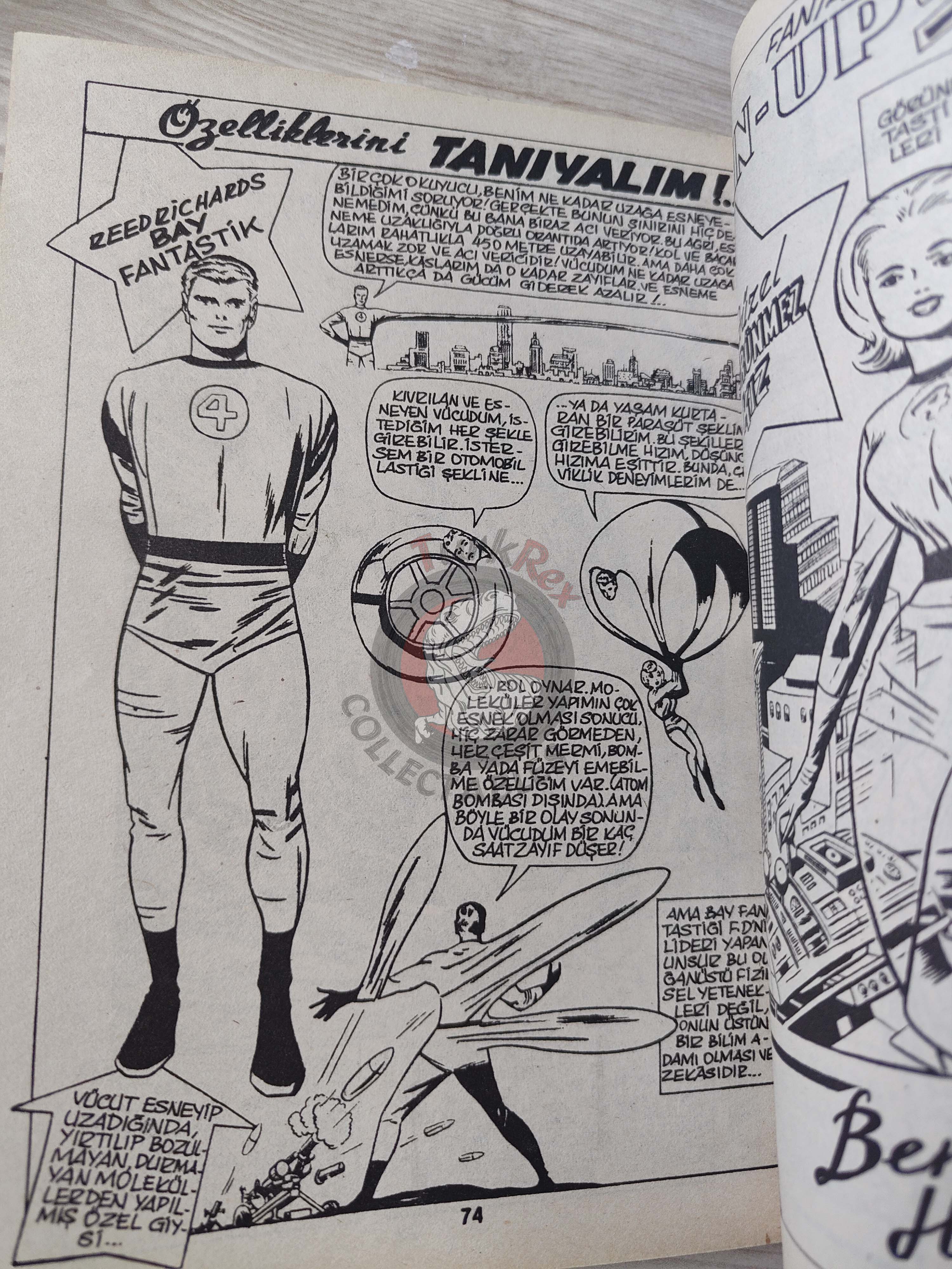 Fantastic Four #1 1988 Turkish Comic Turkey #190 #191 #192 #193