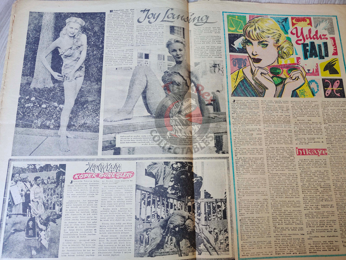 Pazar 1958 Rosa Dolmai Turkish Mag Comic Turkey Superman Wayne Boring Donald Duck Stan Drake