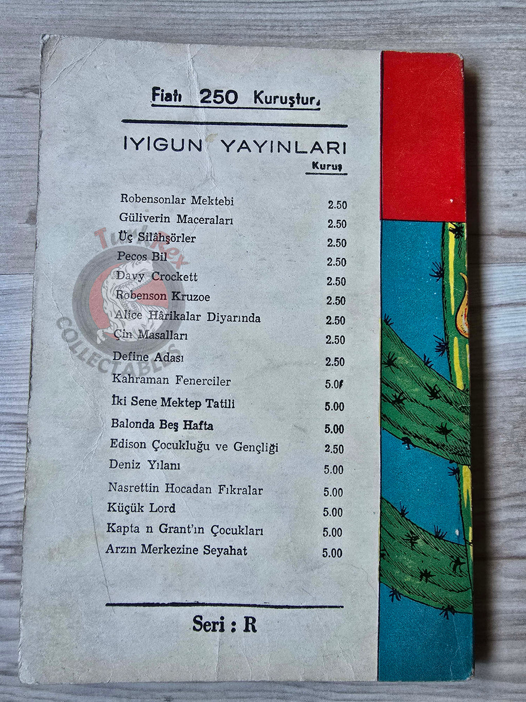 G. Martina – Pecos Bill 1967Turkish Book Turkey Illustrated