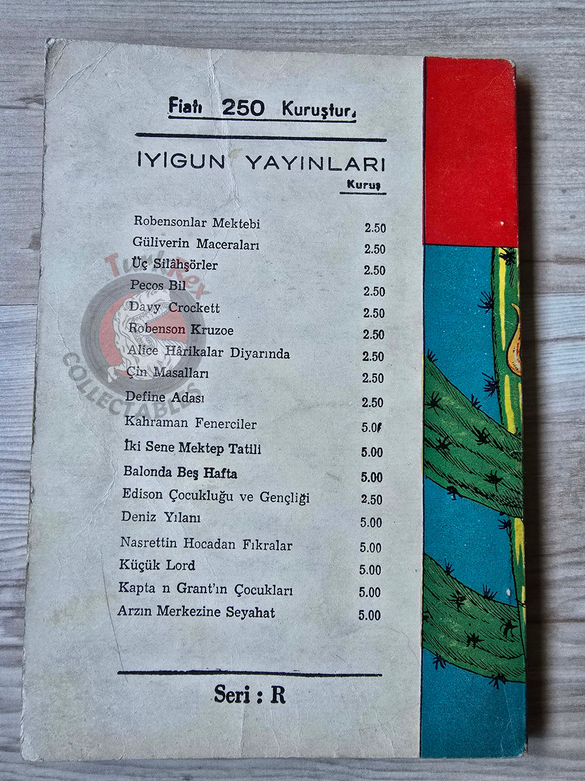 G. Martina – Pecos Bill 1967Turkish Book Turkey Illustrated